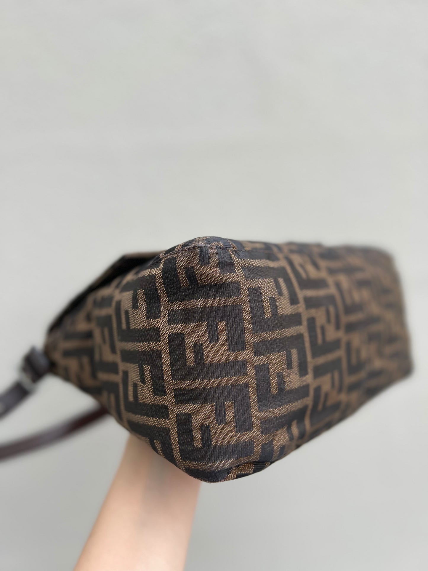 Pre-loved Fendi Vintage Zucca Mamma Handbag