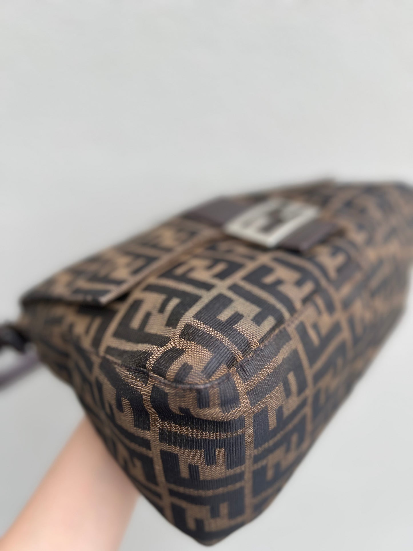 Pre-loved Fendi Vintage Zucca Mamma Handbag