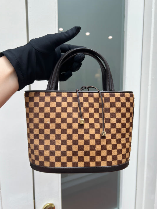 Pre-loved Louis Vuitton Damier Sauvage Impala Pony Hair Hand Bag