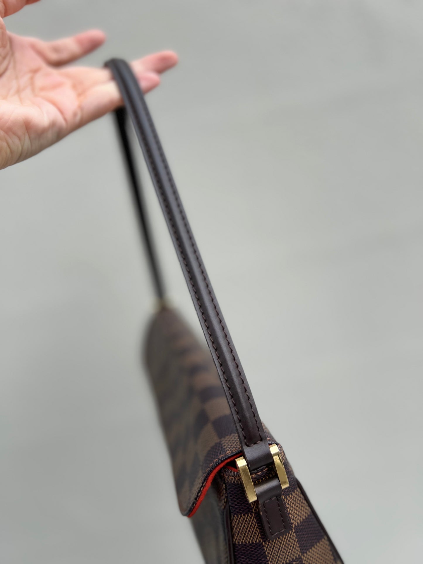 Pre-loved Louis Vuitton Damier Ebene Recoleta Shoulder Bag 2003