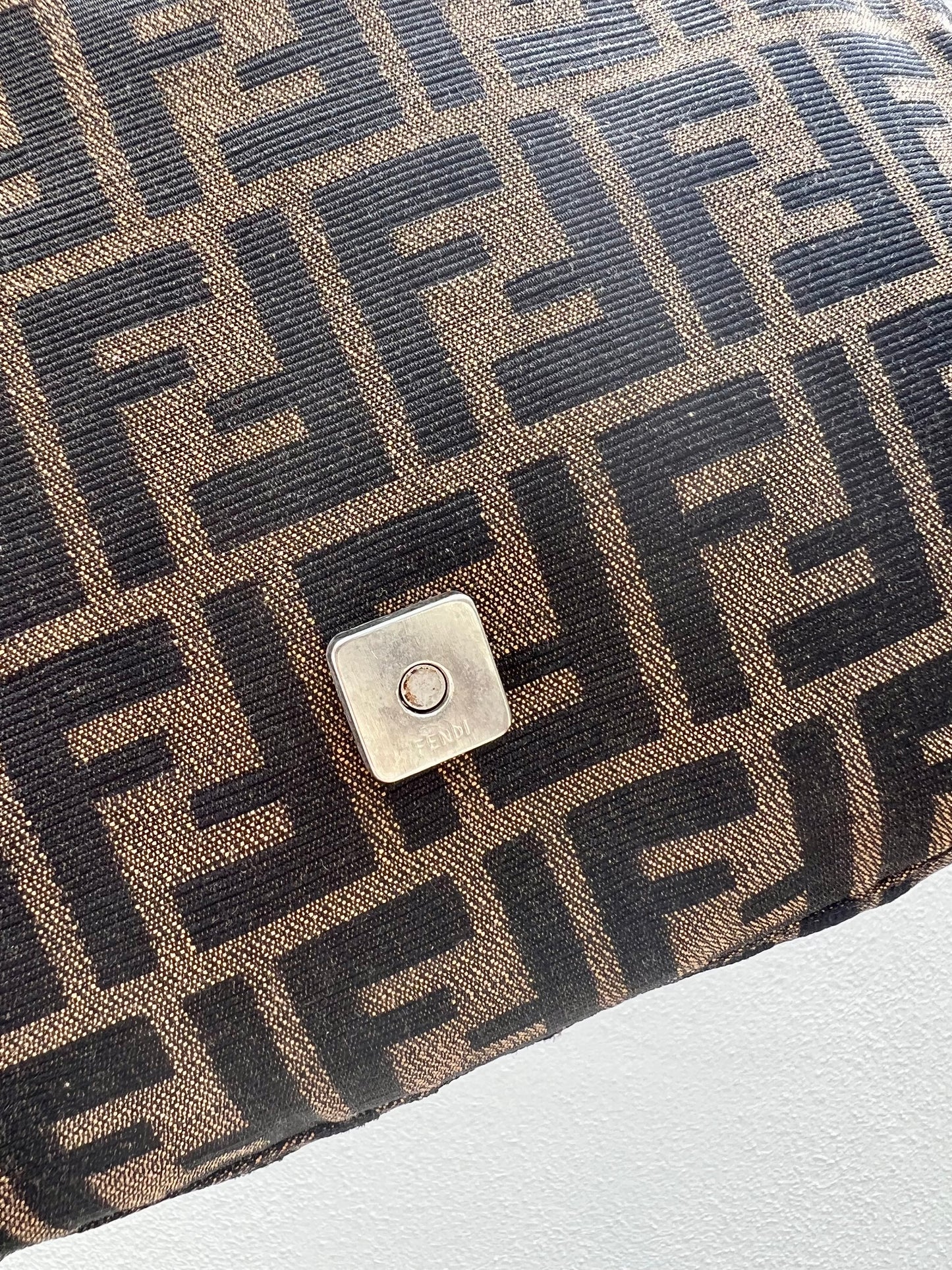 Pre-loved Fendi Vintage Zucca Mamma Handbag