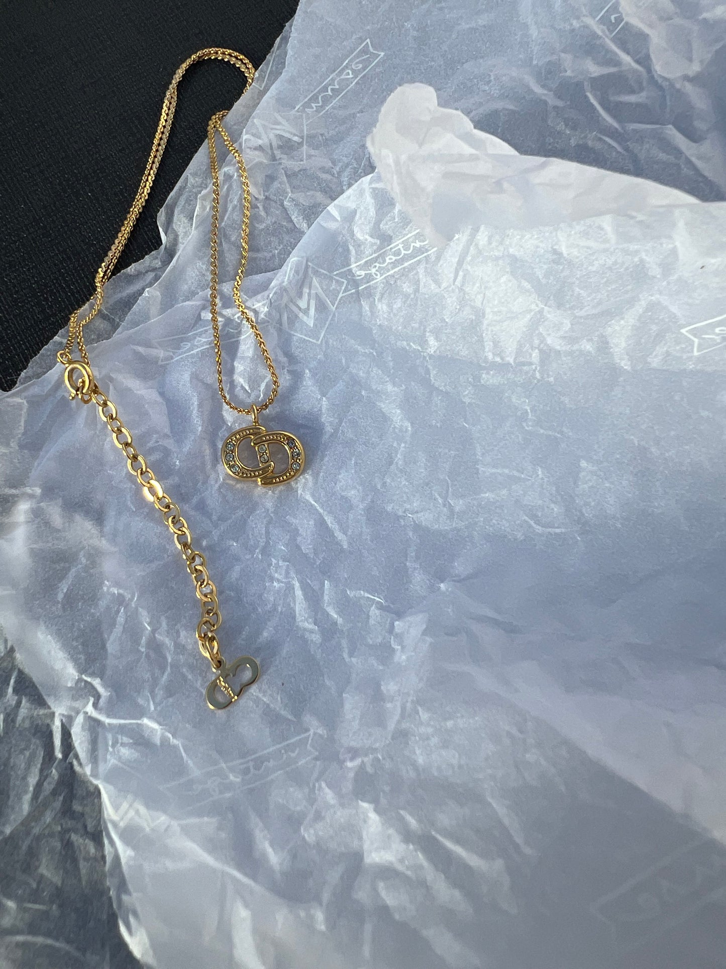 Pre-loved Christian Dior Vintage Crystal-embellished Necklace