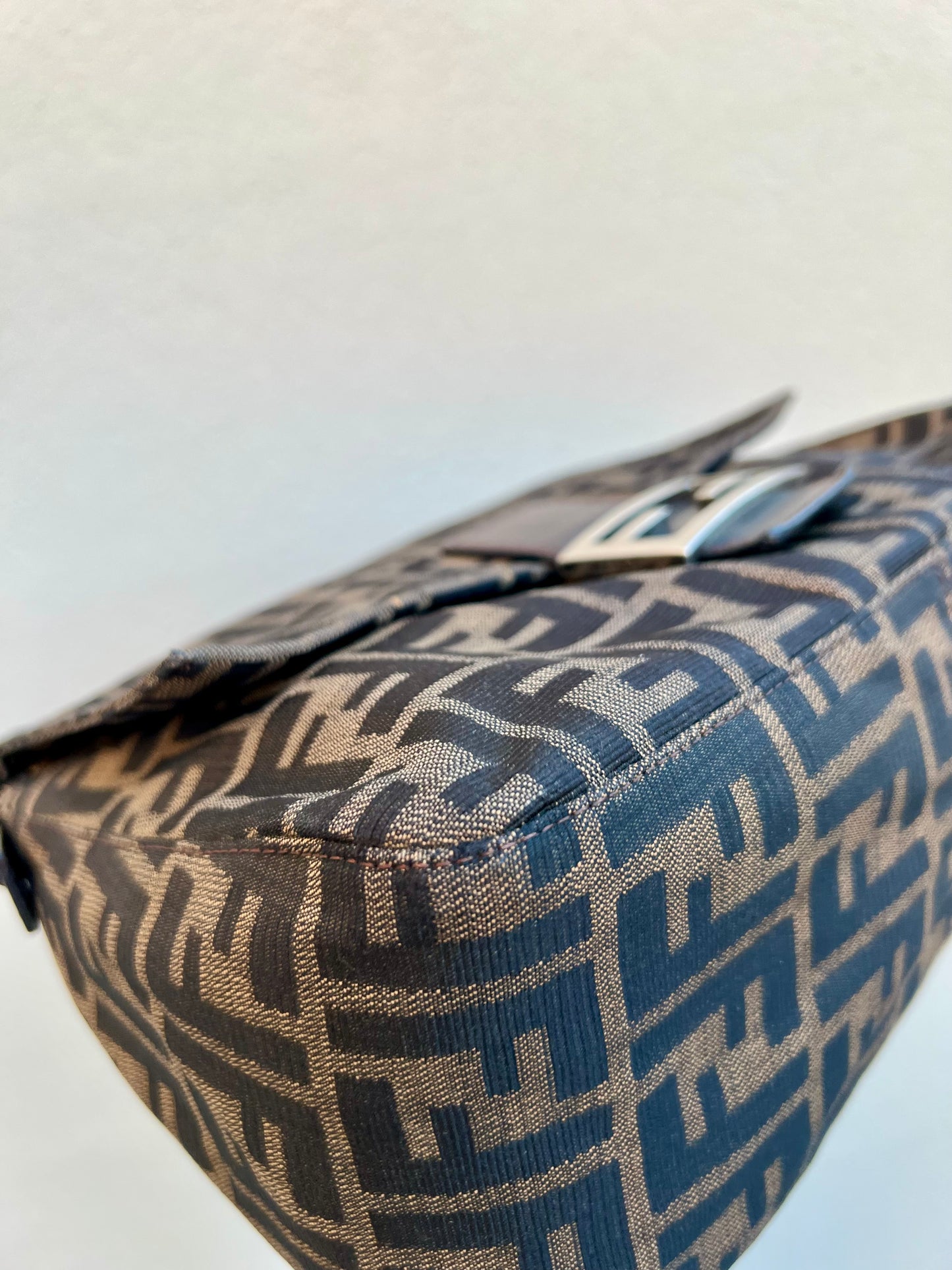 Pre-loved Fendi Vintage Zucca Mamma Handbag
