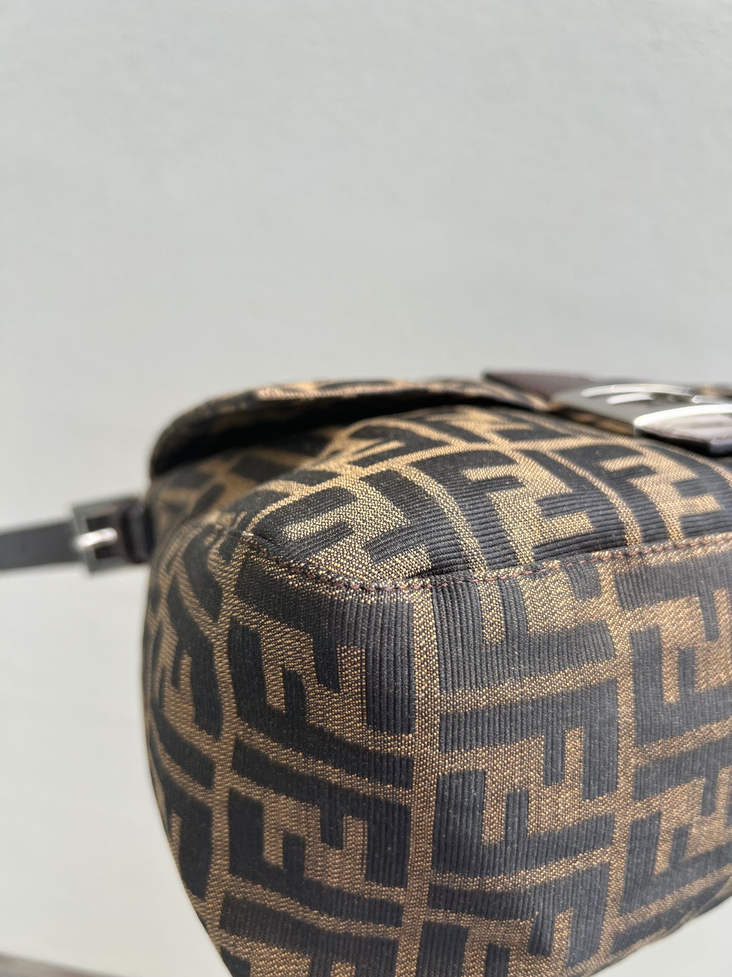 Pre-loved Fendi Vintage Zucca Mamma Handbag