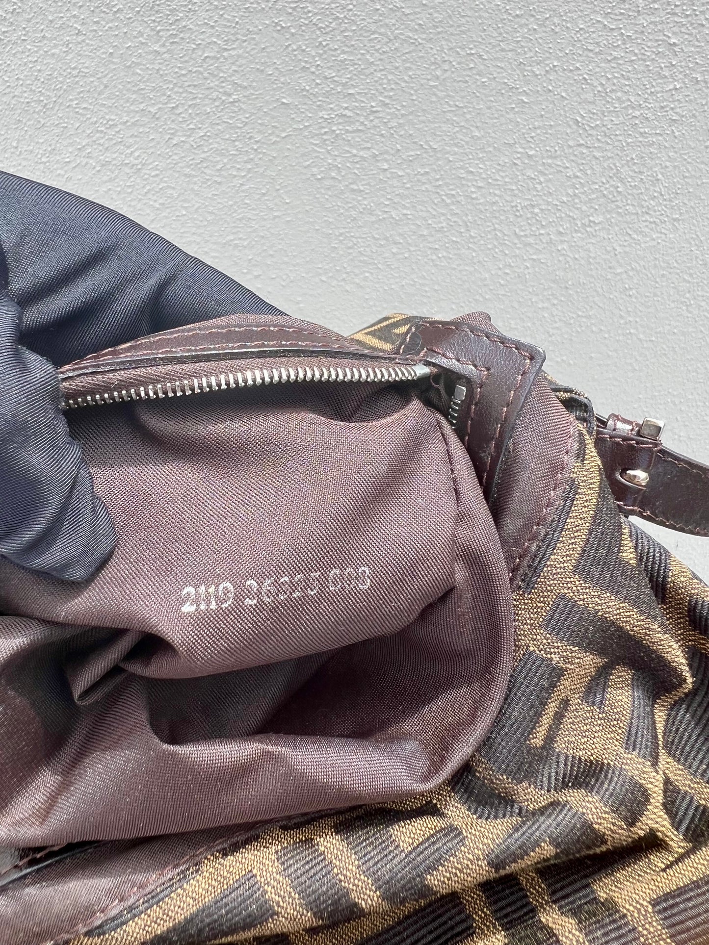 Pre-loved Fendi Vintage Zucca Mamma Handbag