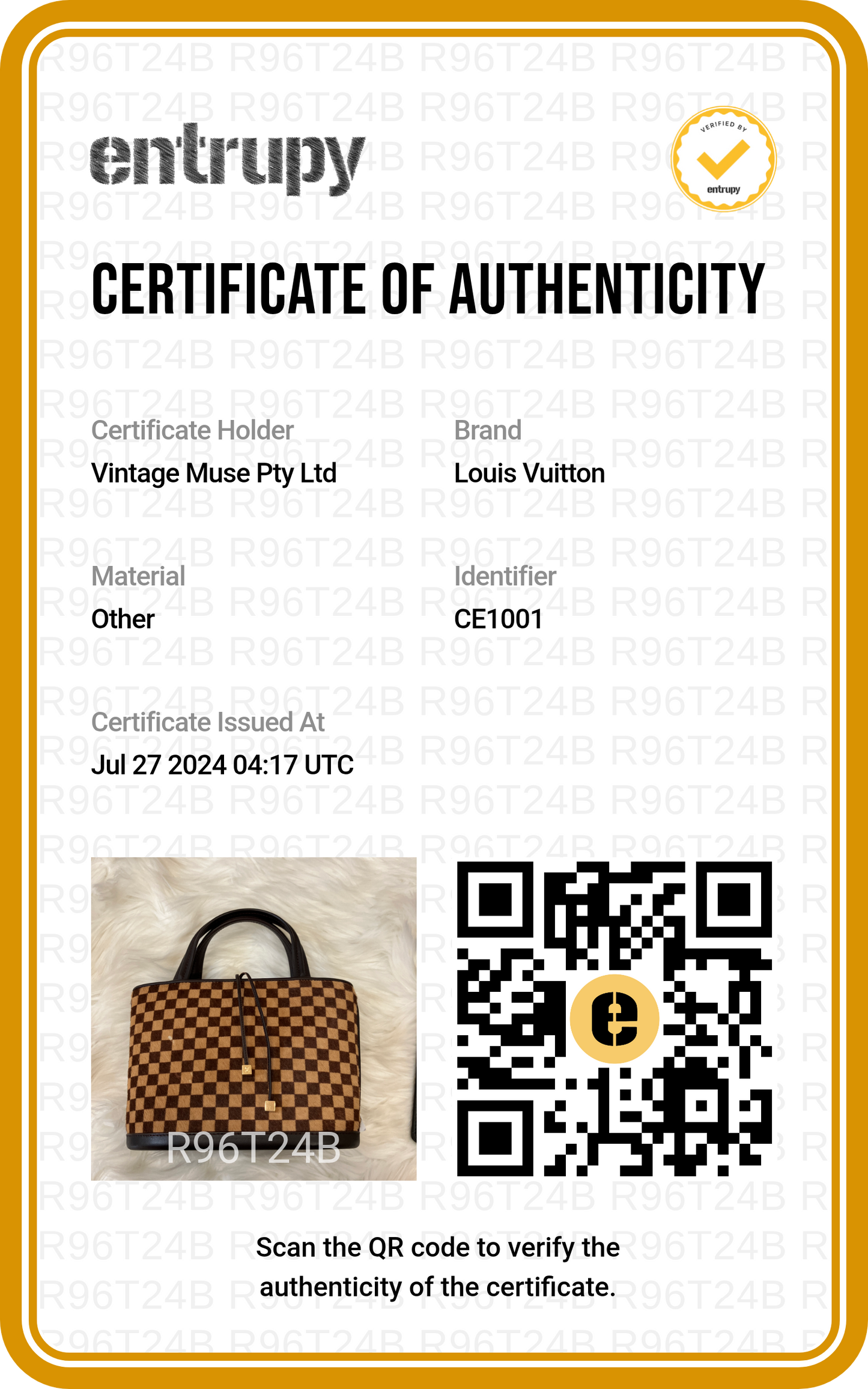 Pre-loved Louis Vuitton Damier Sauvage Impala Pony Hair Hand Bag