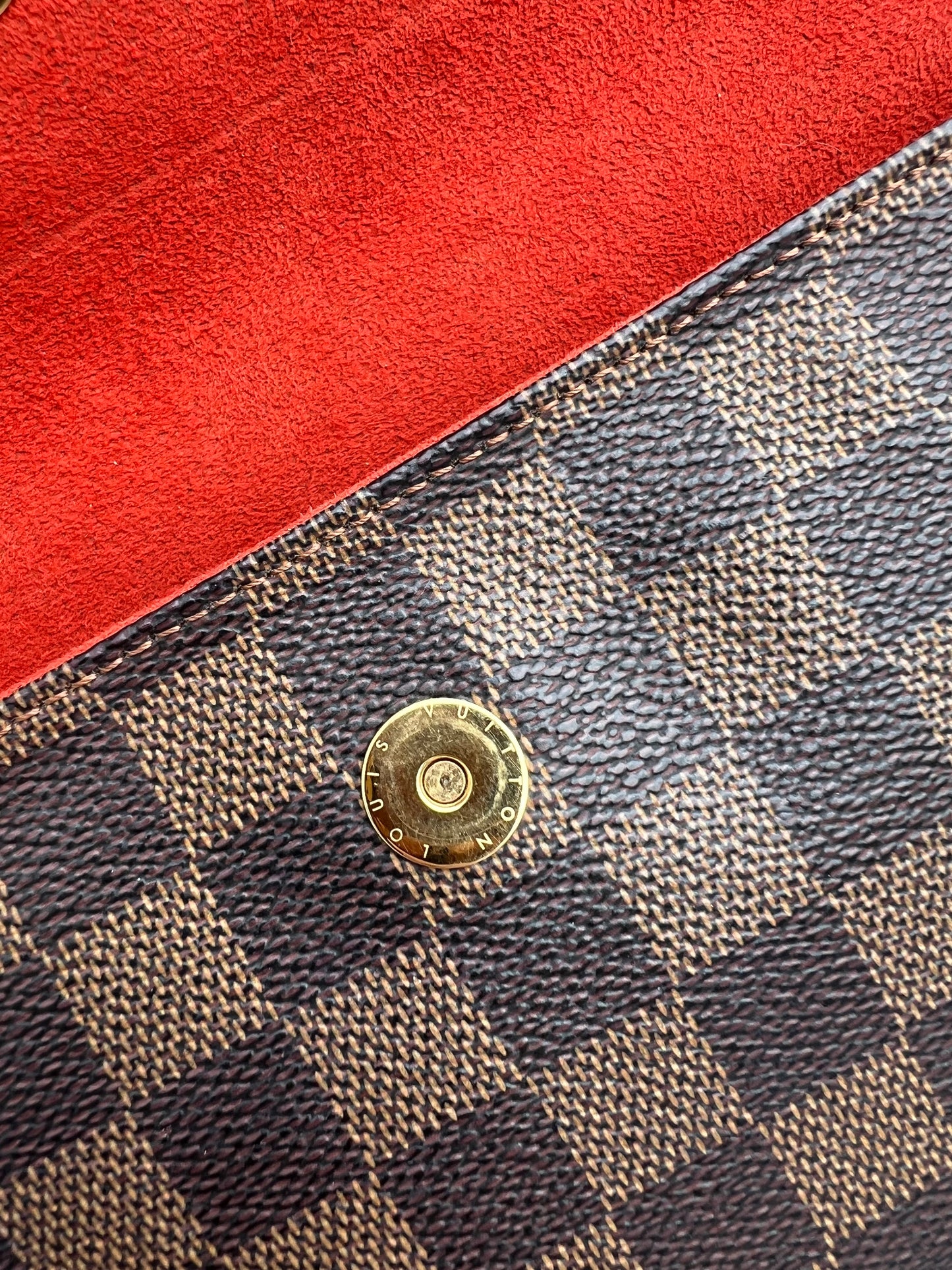 Pre-loved Louis Vuitton Damier Ebene Recoleta Shoulder Bag 2003