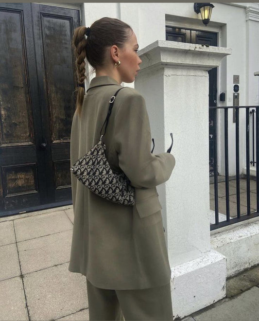 Pre-loved Christian Dior vintage Trotter Shoulder Bag