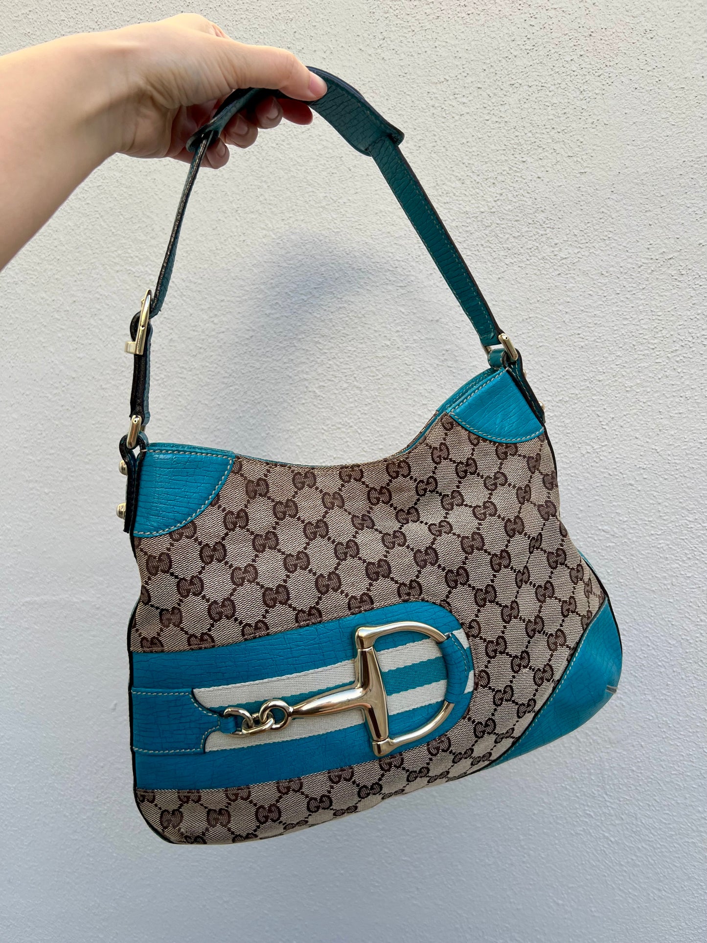 Pre-loved Gucci Horsebit Hasler Hobo Shoulder bag