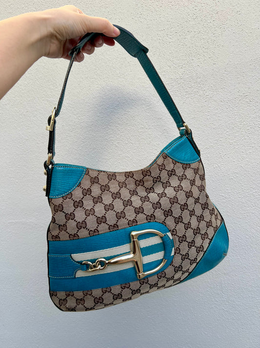Pre-loved Gucci Horsebit Hasler Hobo Shoulder bag