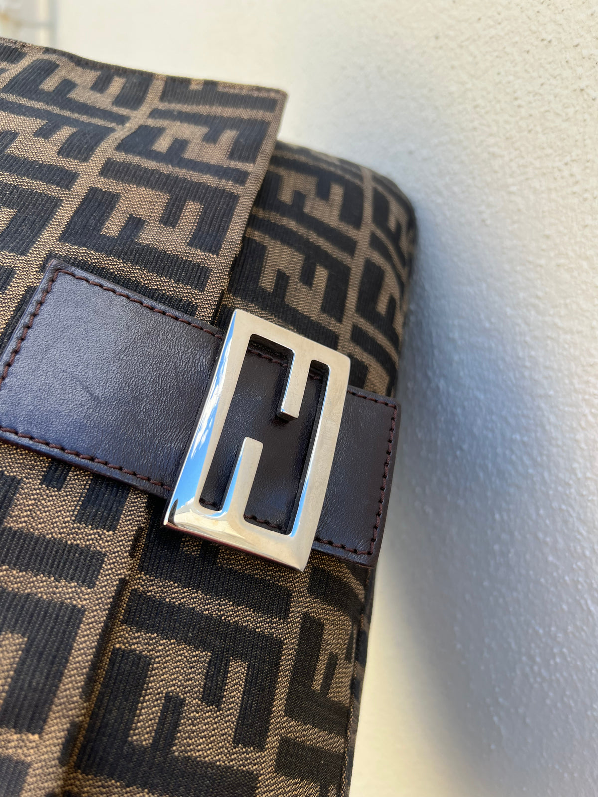 Pre-loved Fendi Vintage Zucca Mamma Handbag