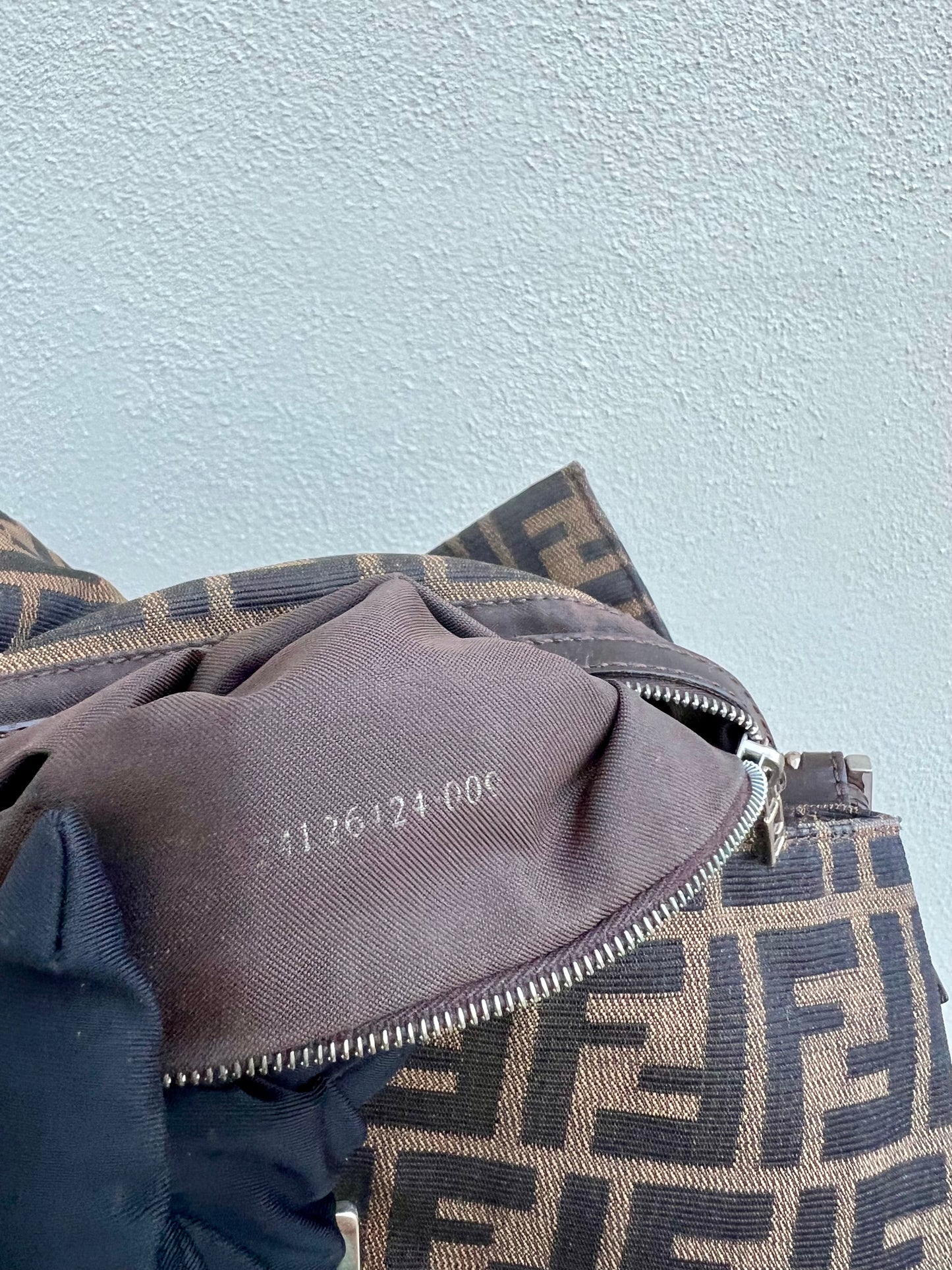 Pre-loved Fendi Vintage Zucca Baguette Handbag
