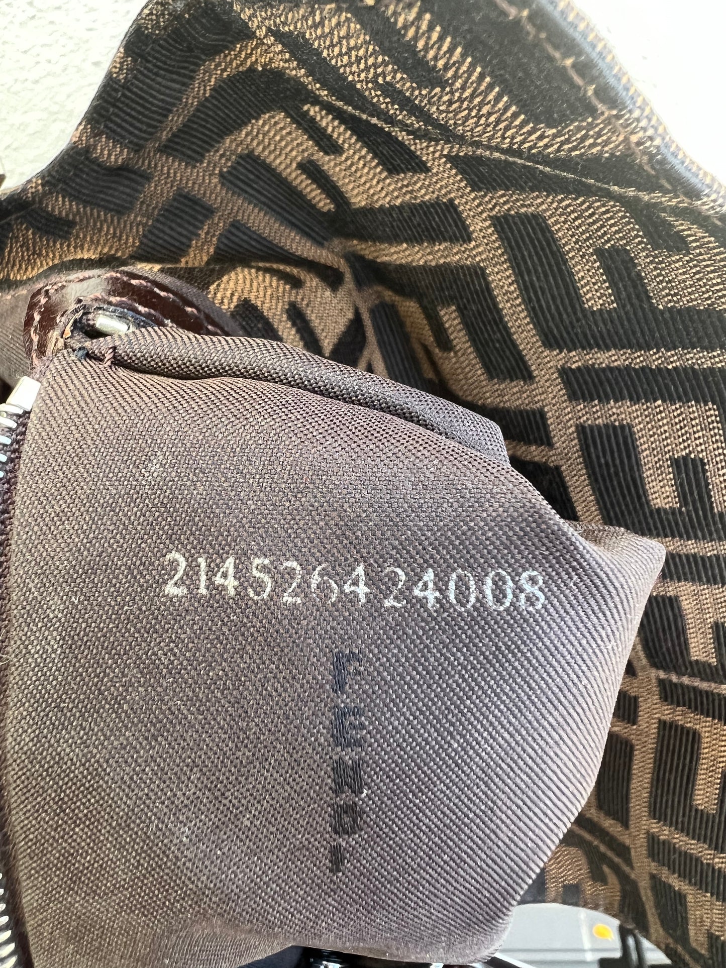 Pre-loved Fendi Vintage Zucca Baguette Handbag