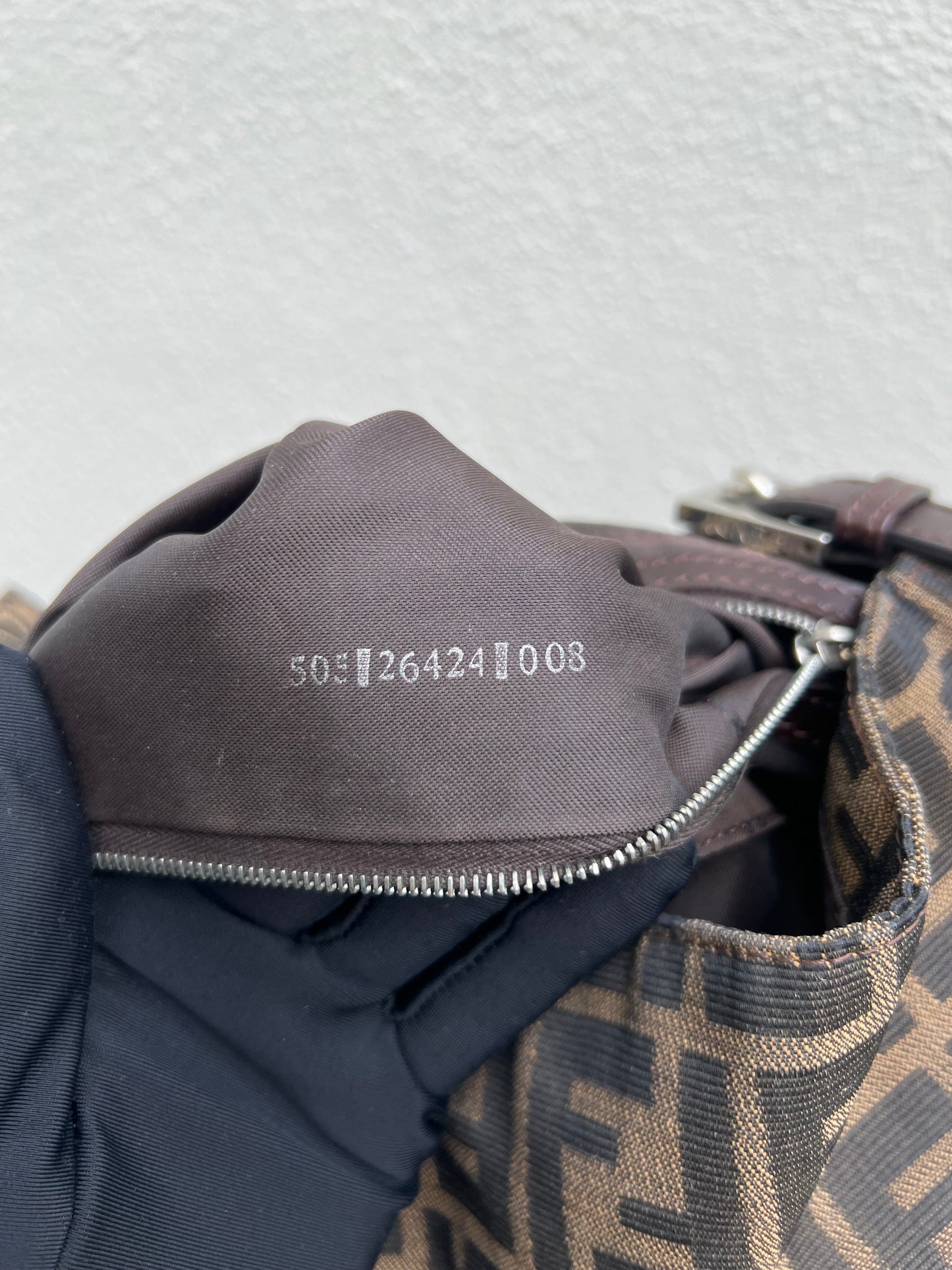 Pre-loved Fendi Vintage Zucca Baguette Handbag