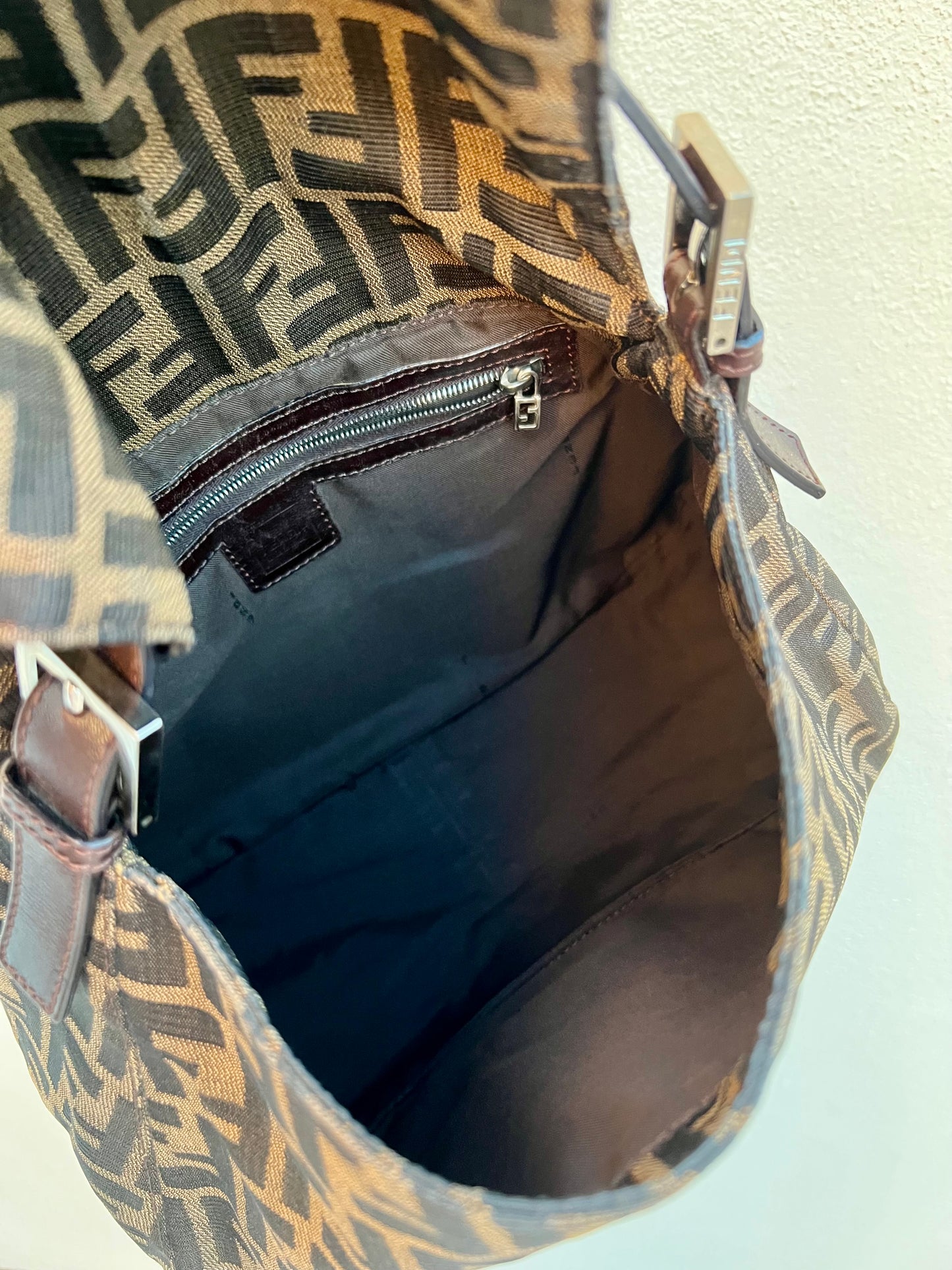Pre-loved Fendi Vintage Zucca Mamma Handbag