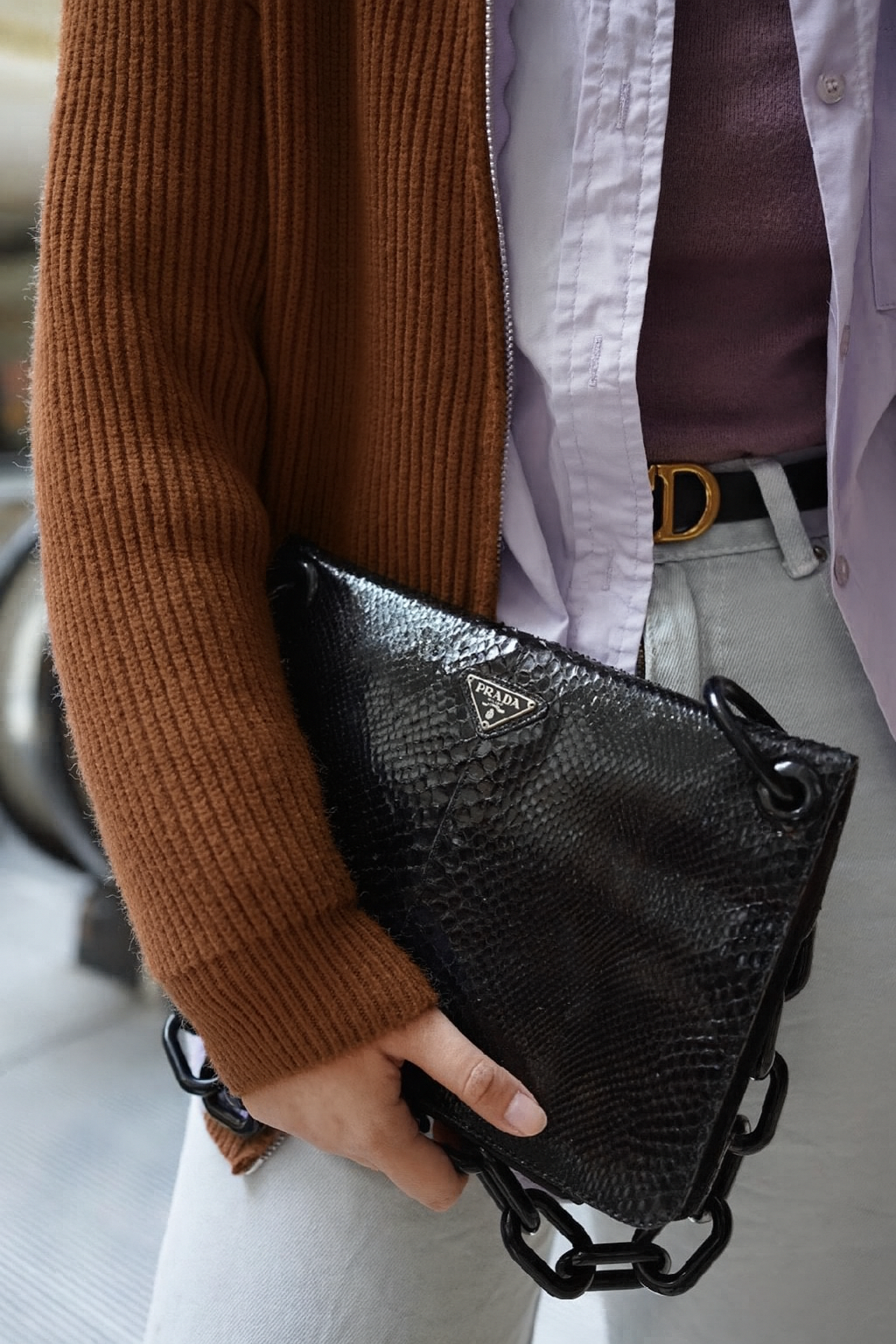 Pre-loved 90s Prada Strap Tote Bag