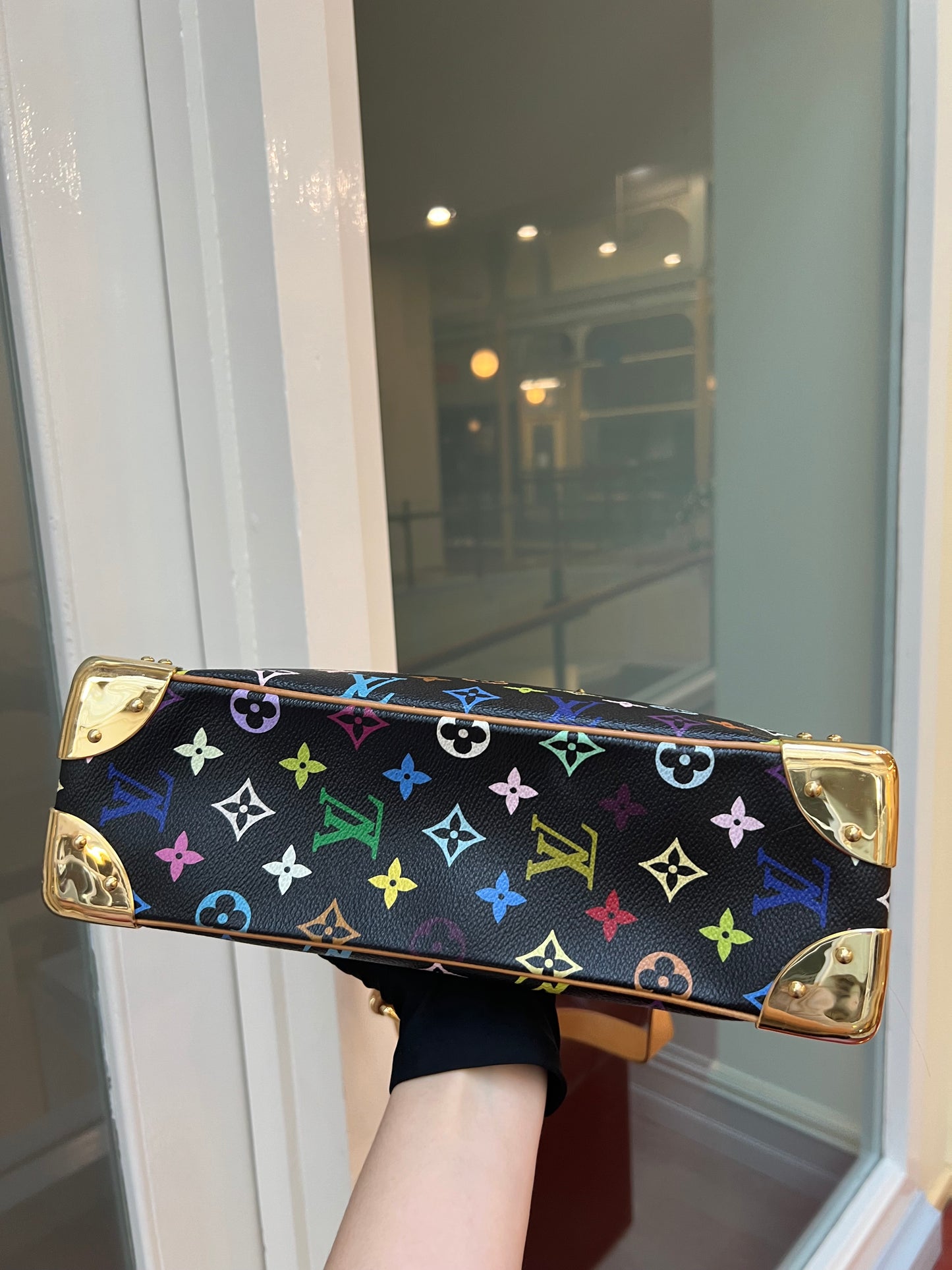 Pre-loved Louis Vuitton x Murakami Limited Edition Monogram Multicolor Boulogne Bag