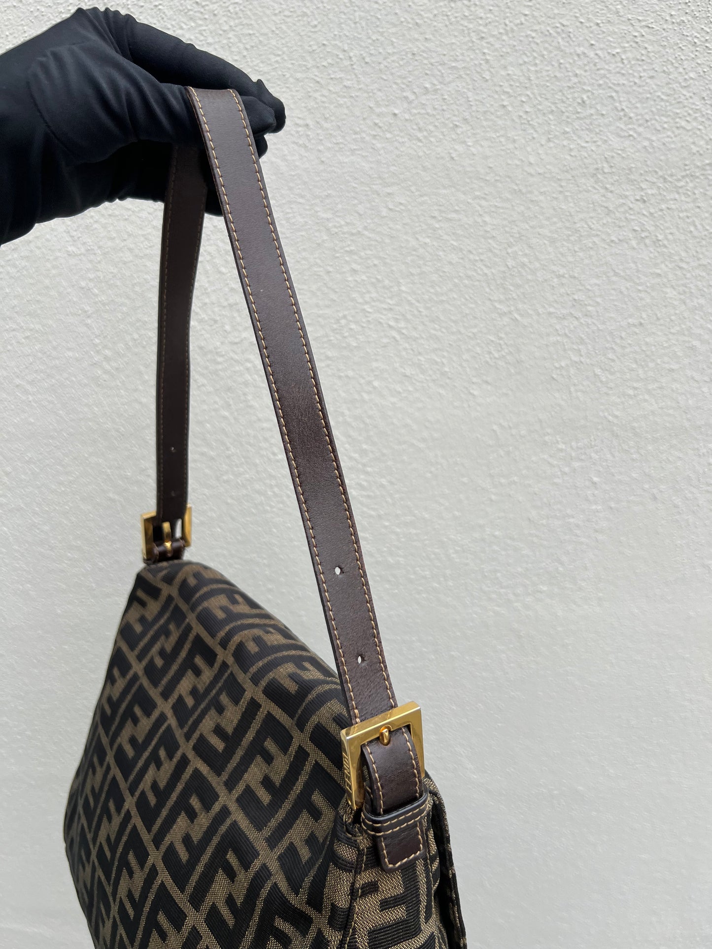 Pre-loved Fendi Vintage Zucca Mamma Handbag