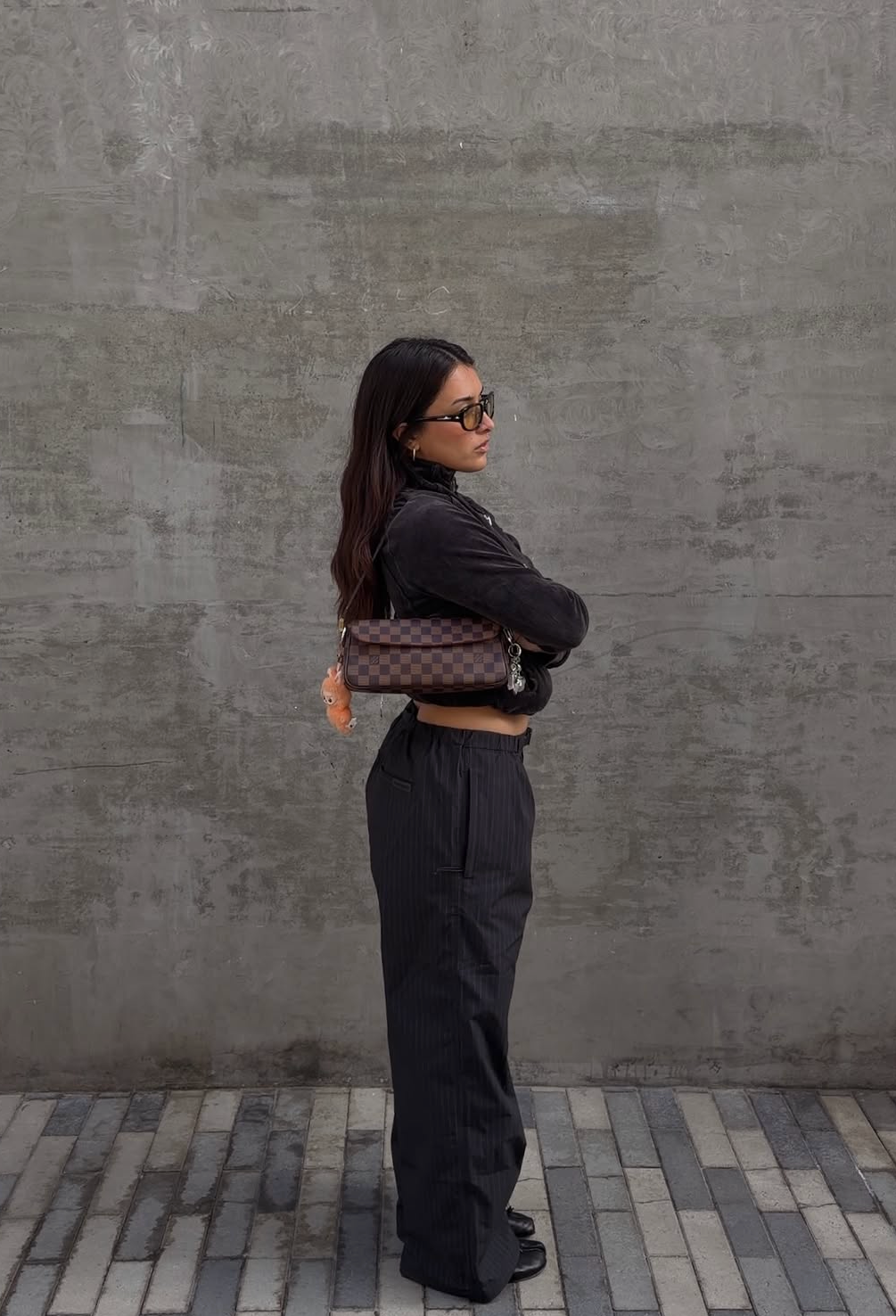 Pre-loved Louis Vuitton Damier Ebene Recoleta Shoulder Bag 2003