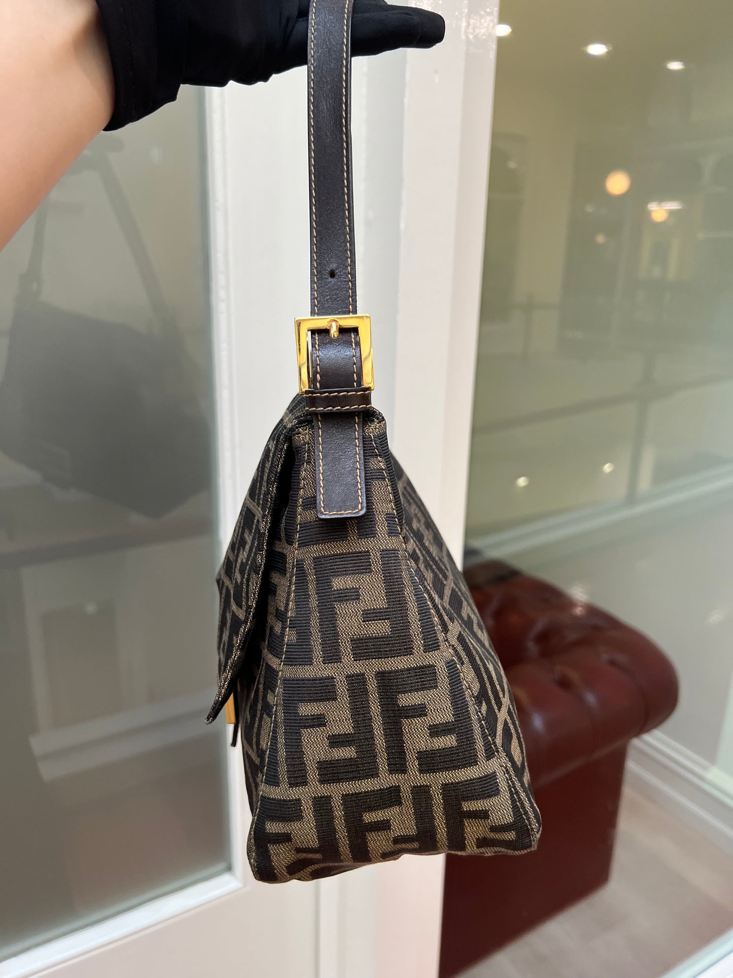 Pre-loved Fendi Vintage Zucca Mamma Handbag