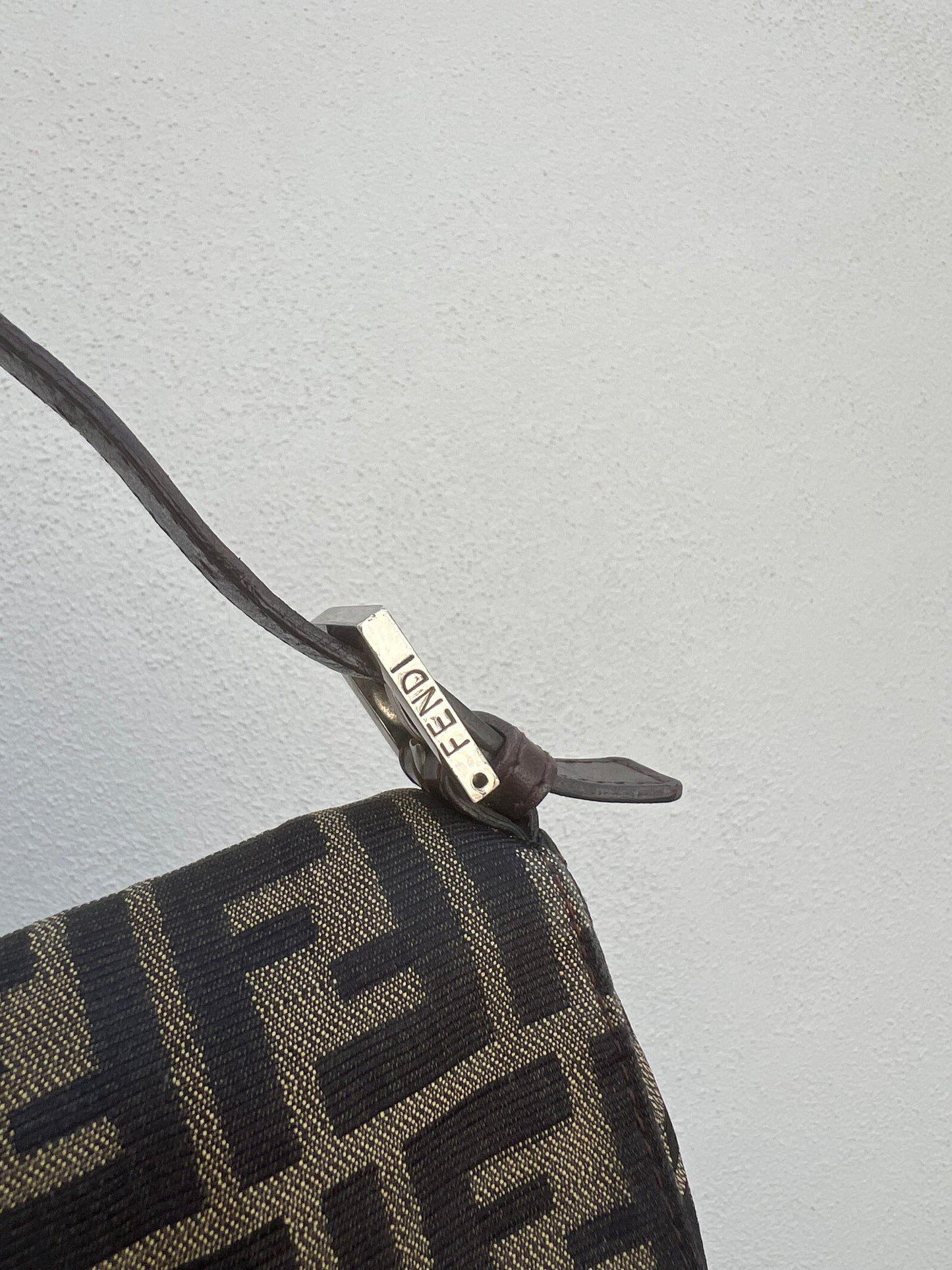 Pre-loved Fendi Vintage Zucca Baguette Handbag