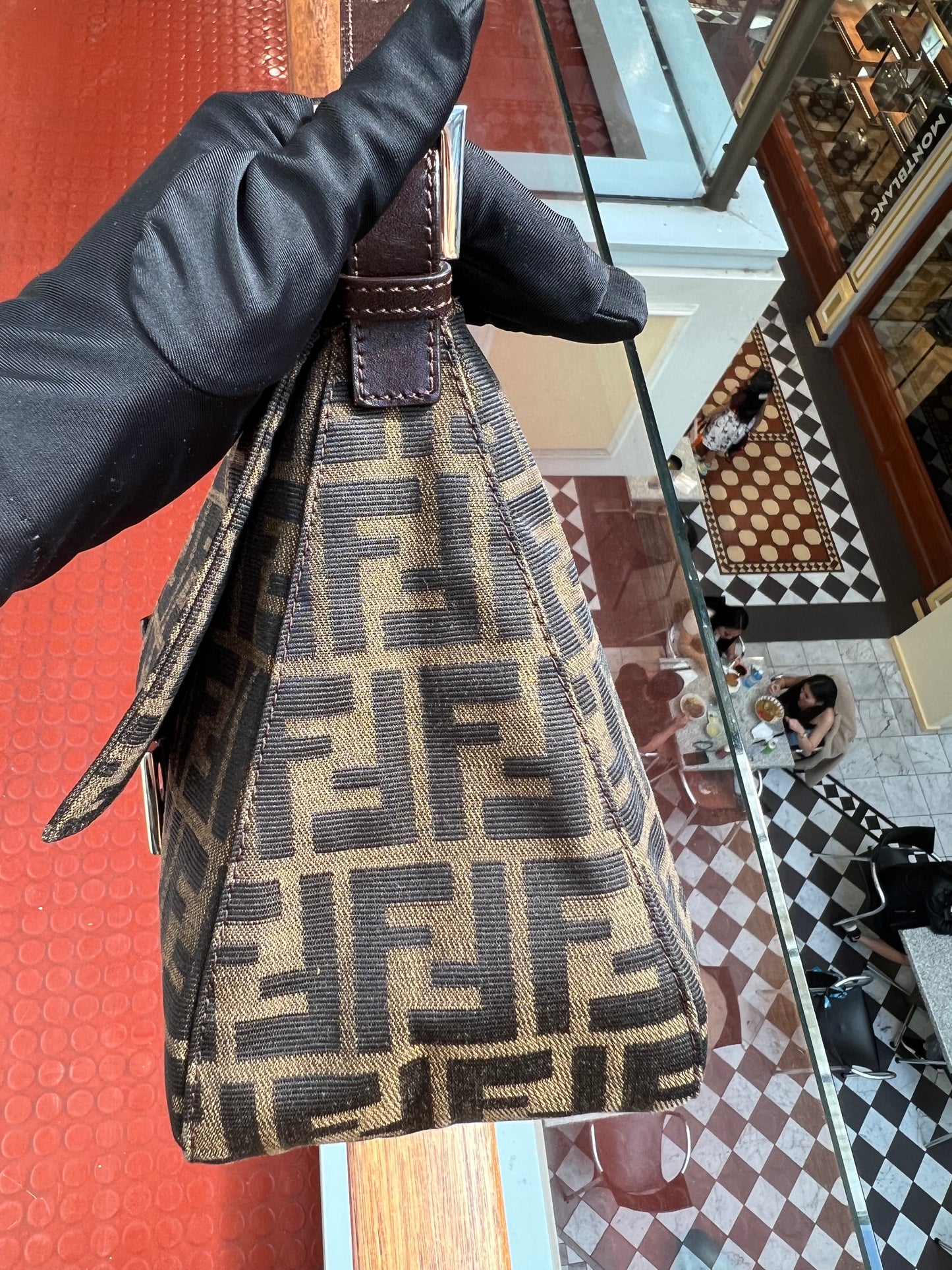 Pre-loved Fendi Vintage Zucca Mamma Handbag