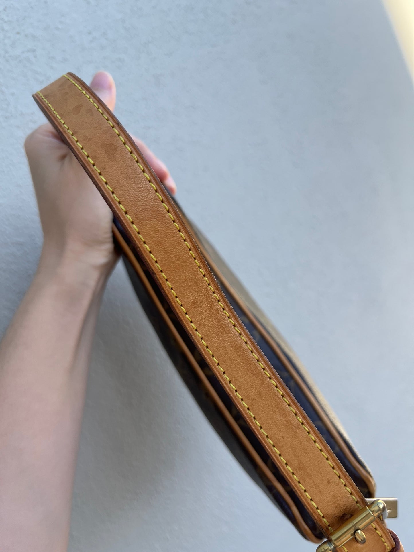 Pre-loved Louis Vuitton Pochette Croissant Shoulder Bag PM Monogram