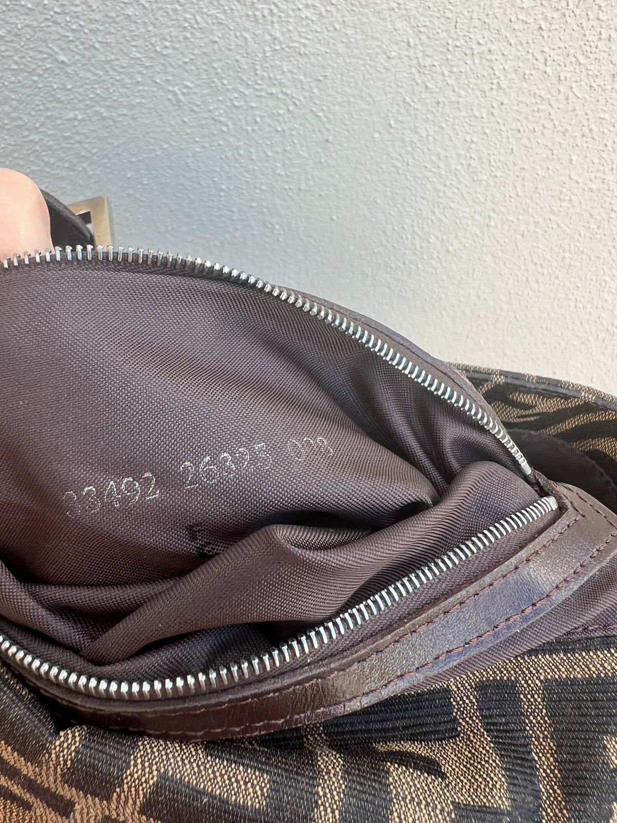 Pre-loved Fendi Vintage Zucca Mamma Handbag