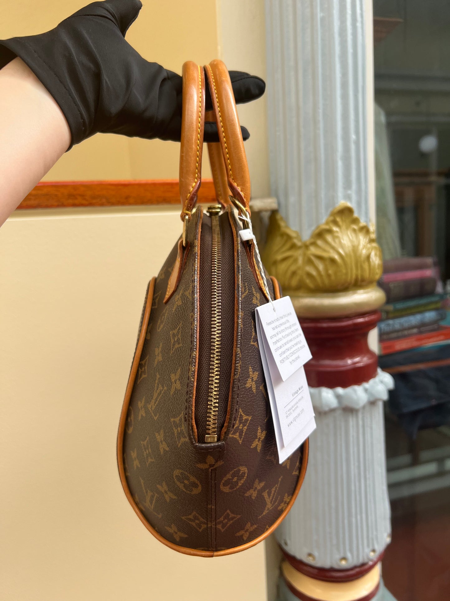 Pre-loved Louis Vuitton Vintage Ellipse Cloth Handbag PM Monogram