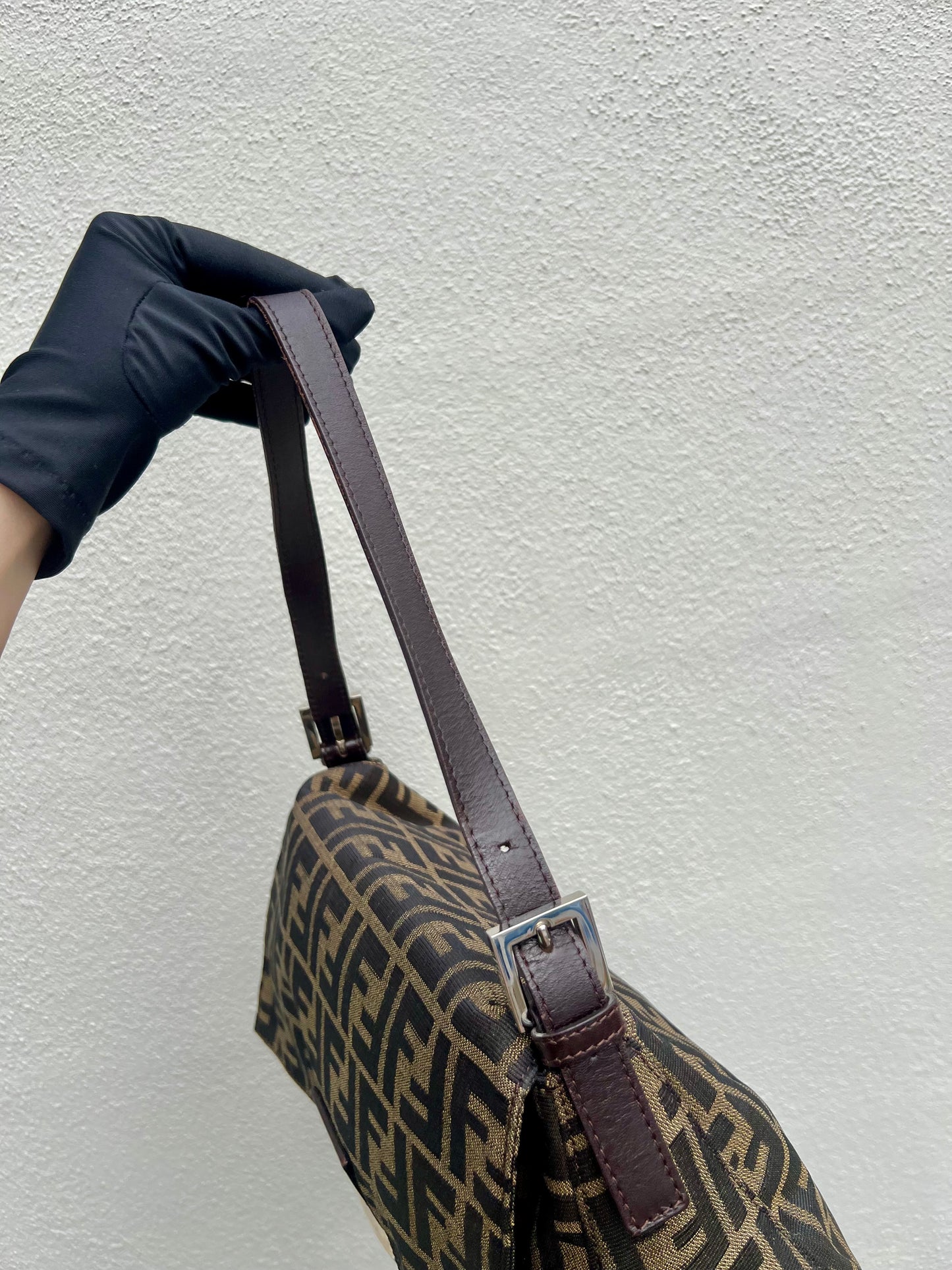Pre-loved Fendi Vintage Zucca Mamma Handbag