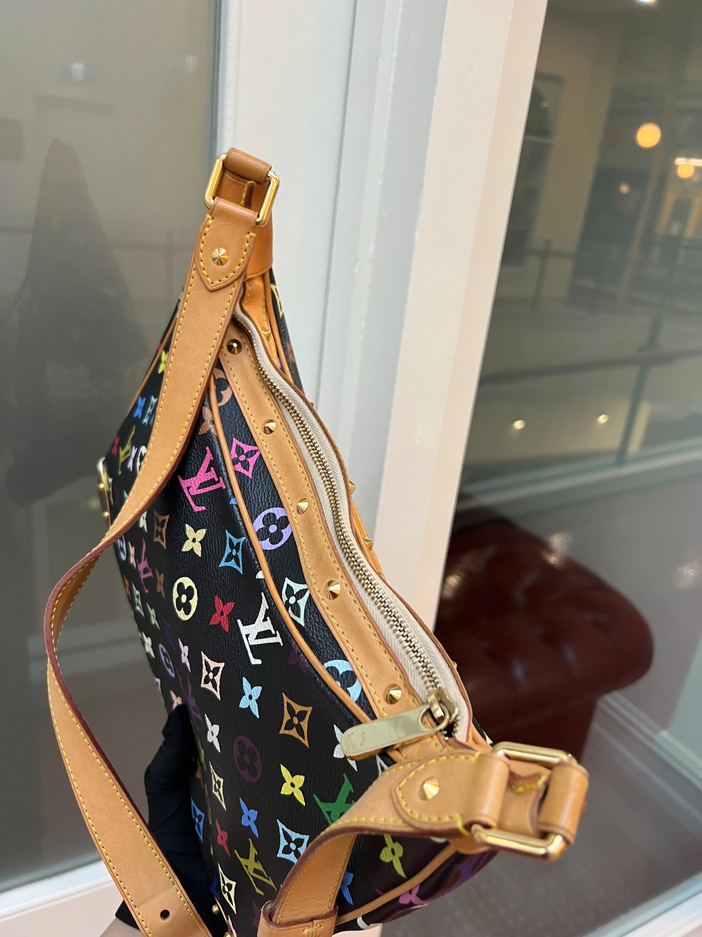 Pre-loved Louis Vuitton x Murakami Limited Edition Monogram Multicolor Boulogne Bag