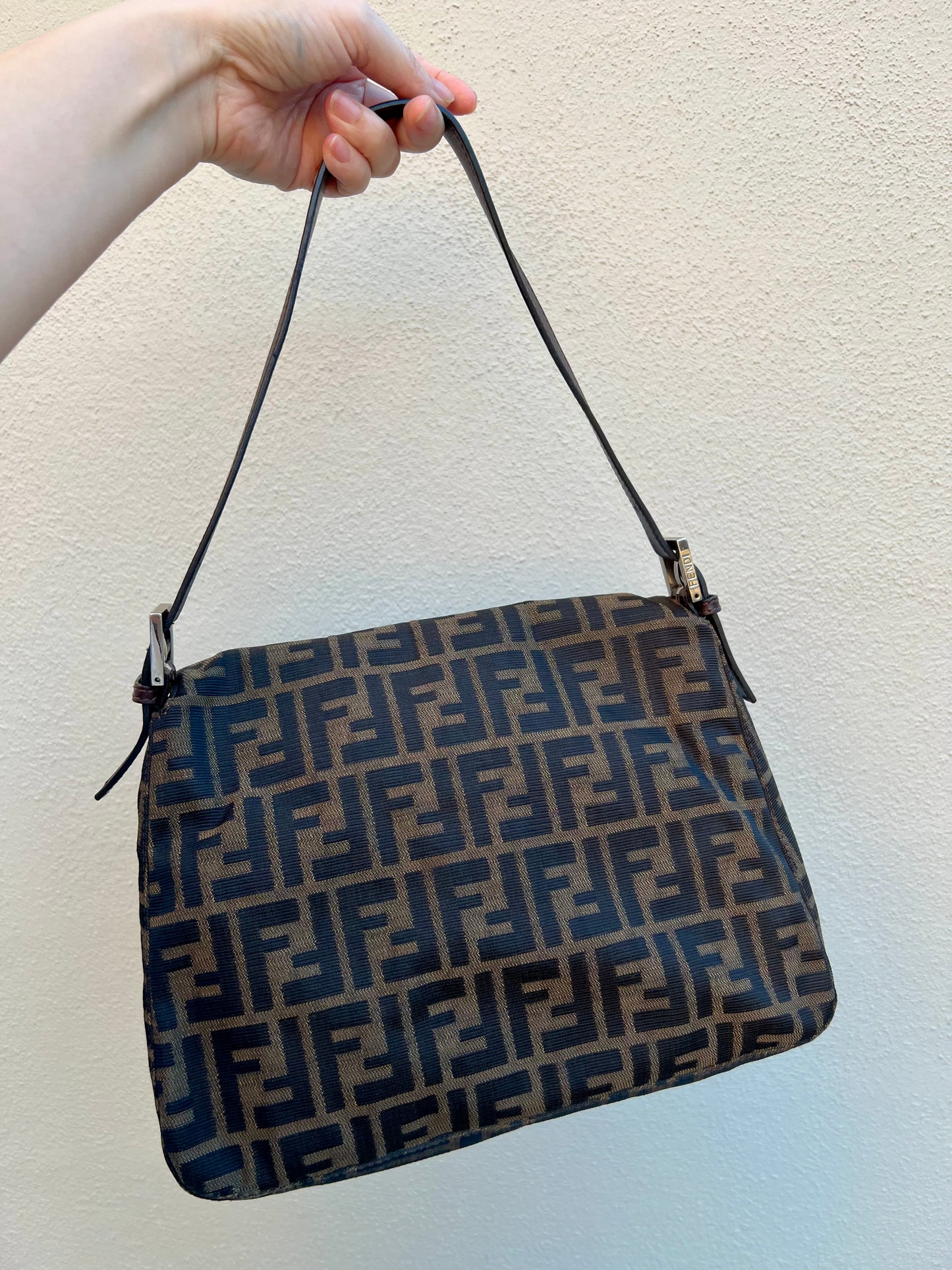 Pre-loved Fendi Vintage Zucca Mamma Handbag
