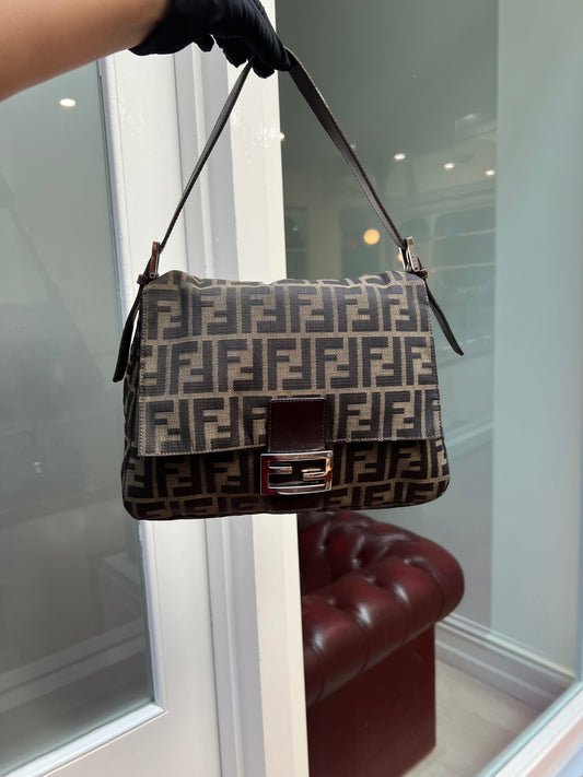 Pre-loved Fendi Vintage Zucca Mamma Handbag