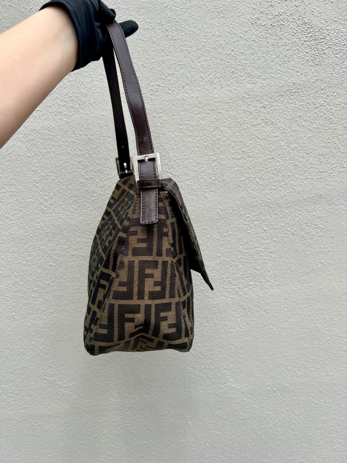 Pre-loved Fendi Vintage Zucca Mamma Handbag