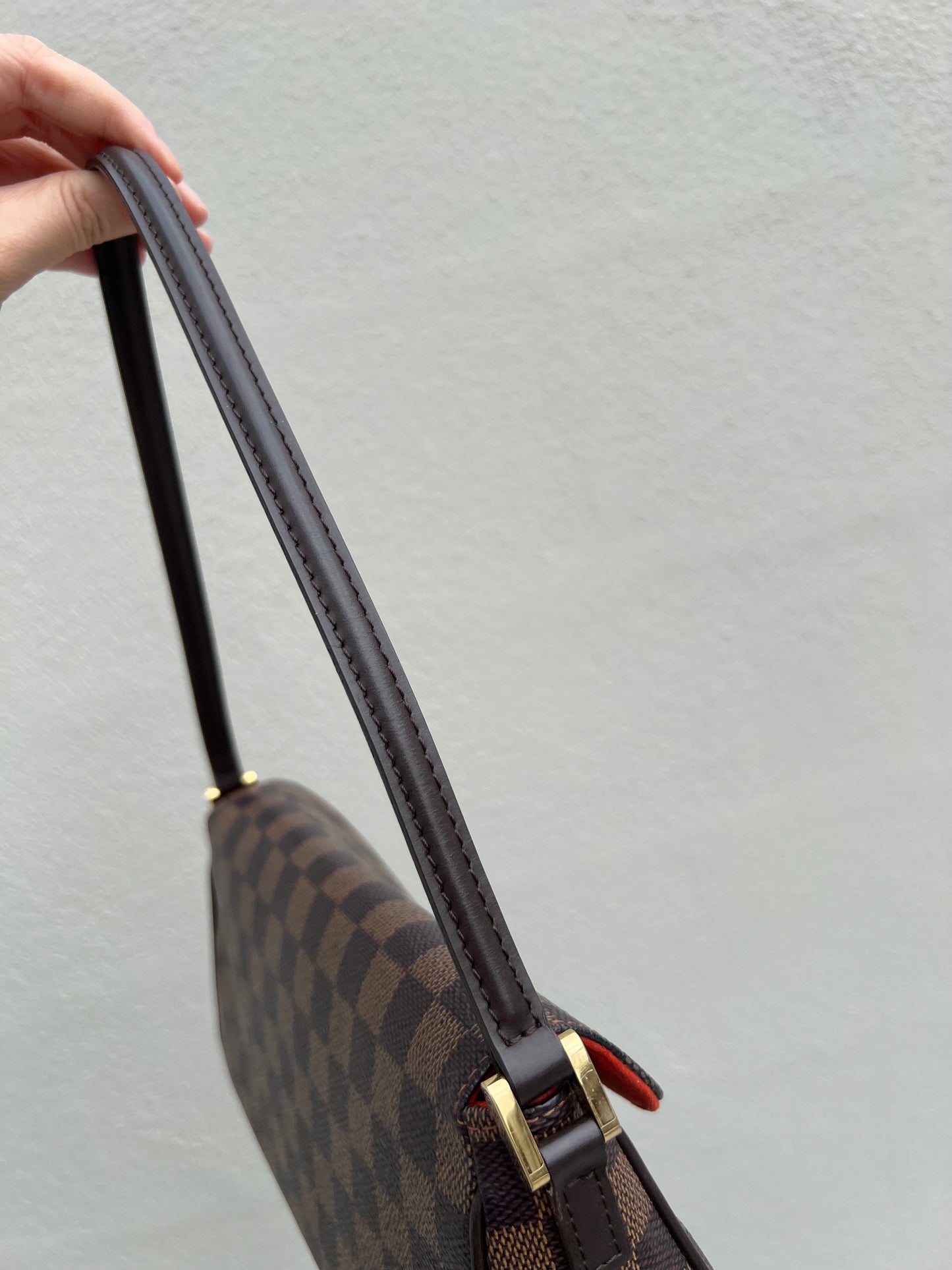 Pre-loved Louis Vuitton Damier Ebene Recoleta Shoulder Bag 2003