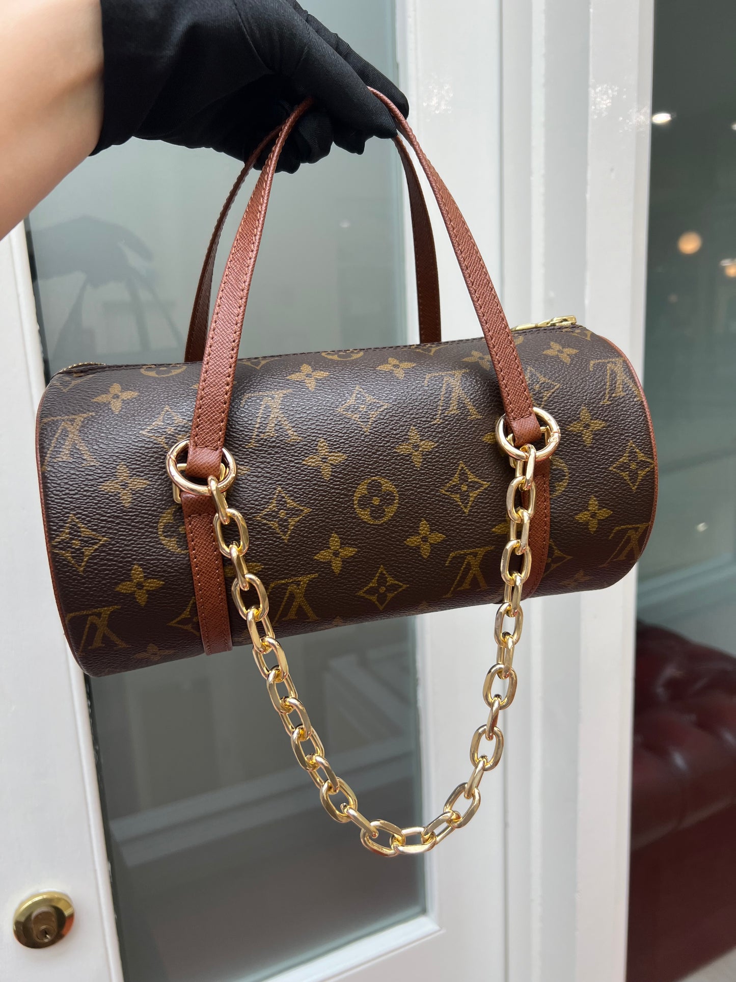 Pre-loved Louis Vuitton Brown Monogram Canvas Papillon 26cm Handbag 1999