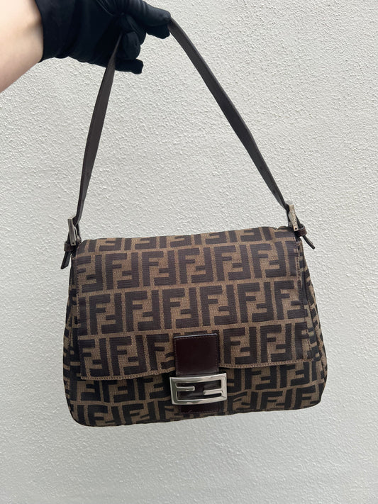 Pre-loved Fendi Vintage Zucca Mamma Handbag