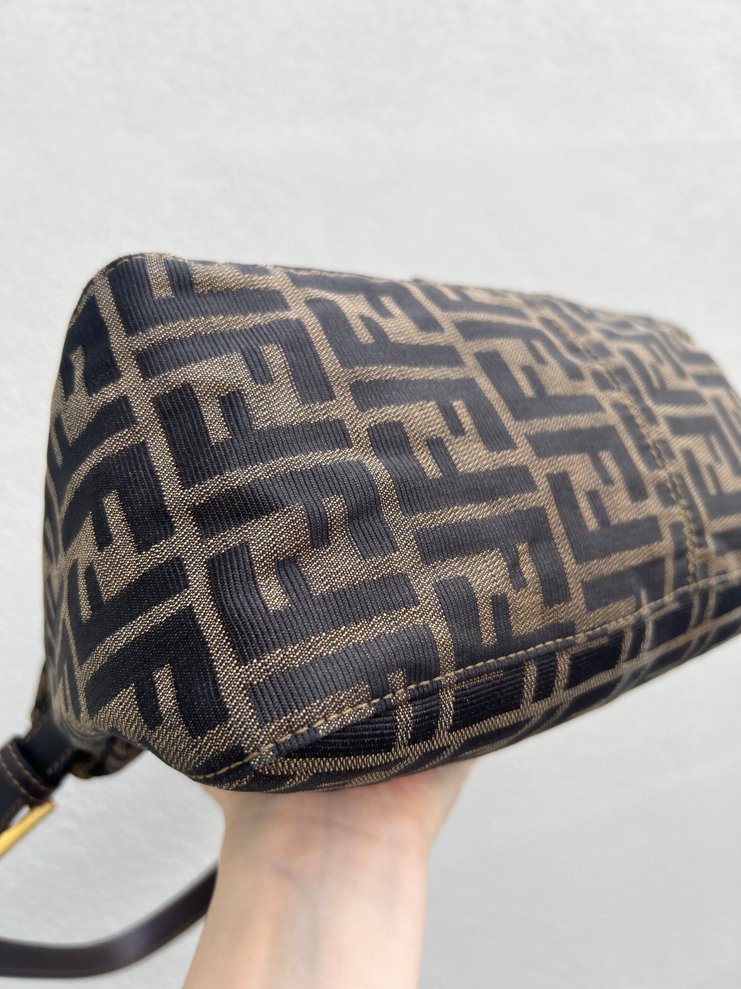Pre-loved Fendi Vintage Zucca Mamma Handbag