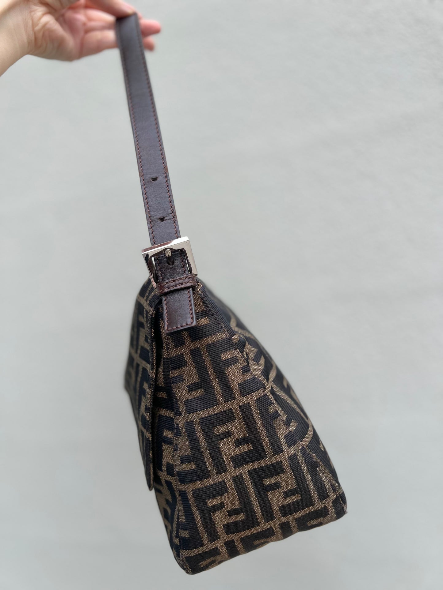 Pre-loved Fendi Vintage Zucca Mamma Handbag