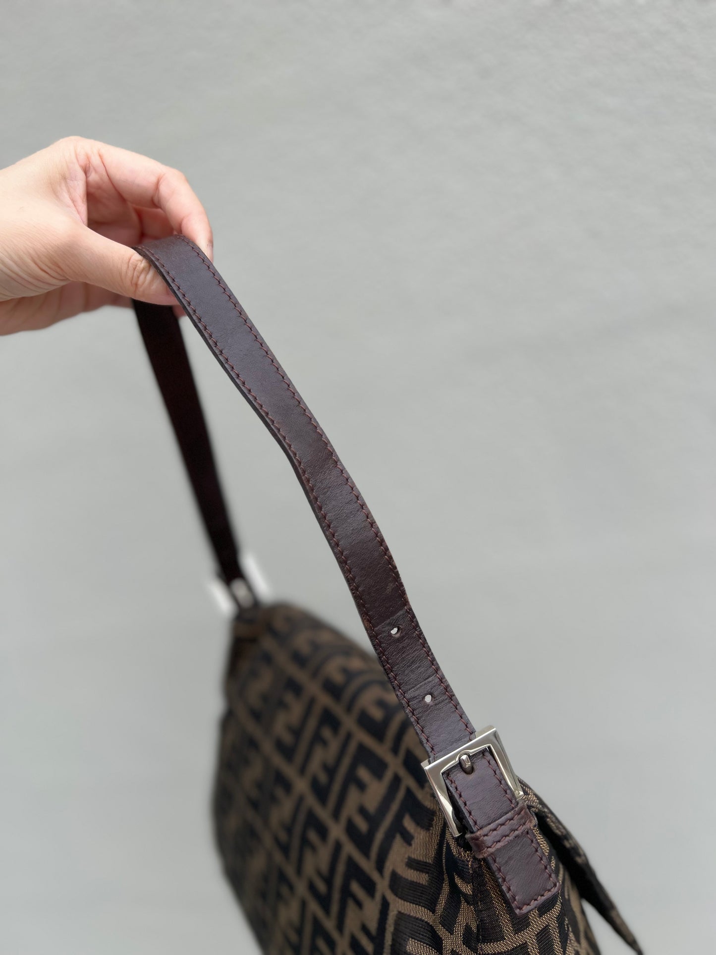 Pre-loved Fendi Vintage Zucca Mamma Handbag