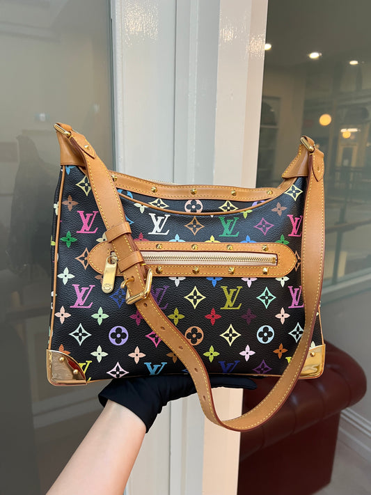 Pre-loved Louis Vuitton x Murakami Limited Edition Monogram Multicolor Boulogne Bag