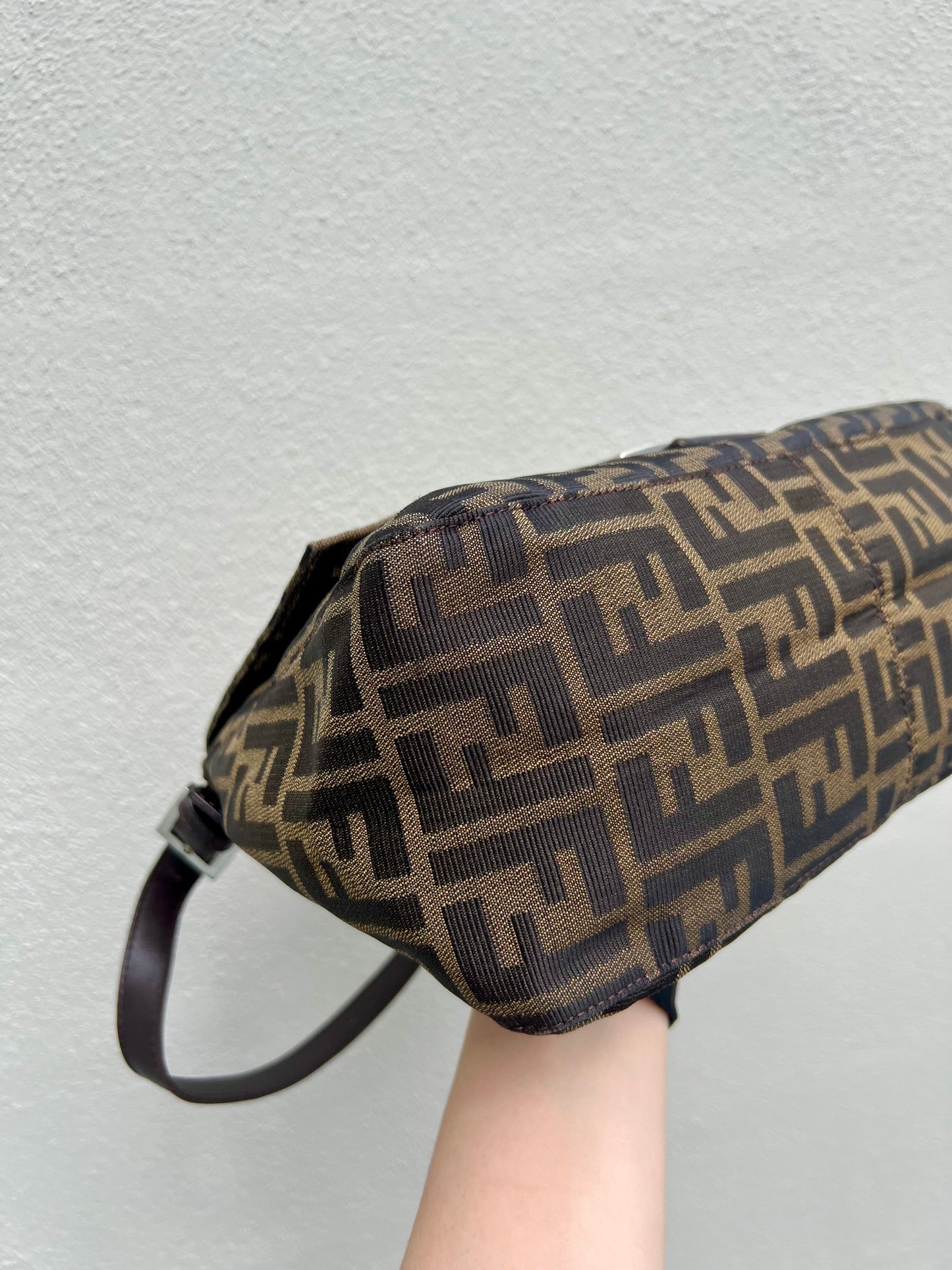 Pre-loved Fendi Vintage Zucca Mamma Handbag