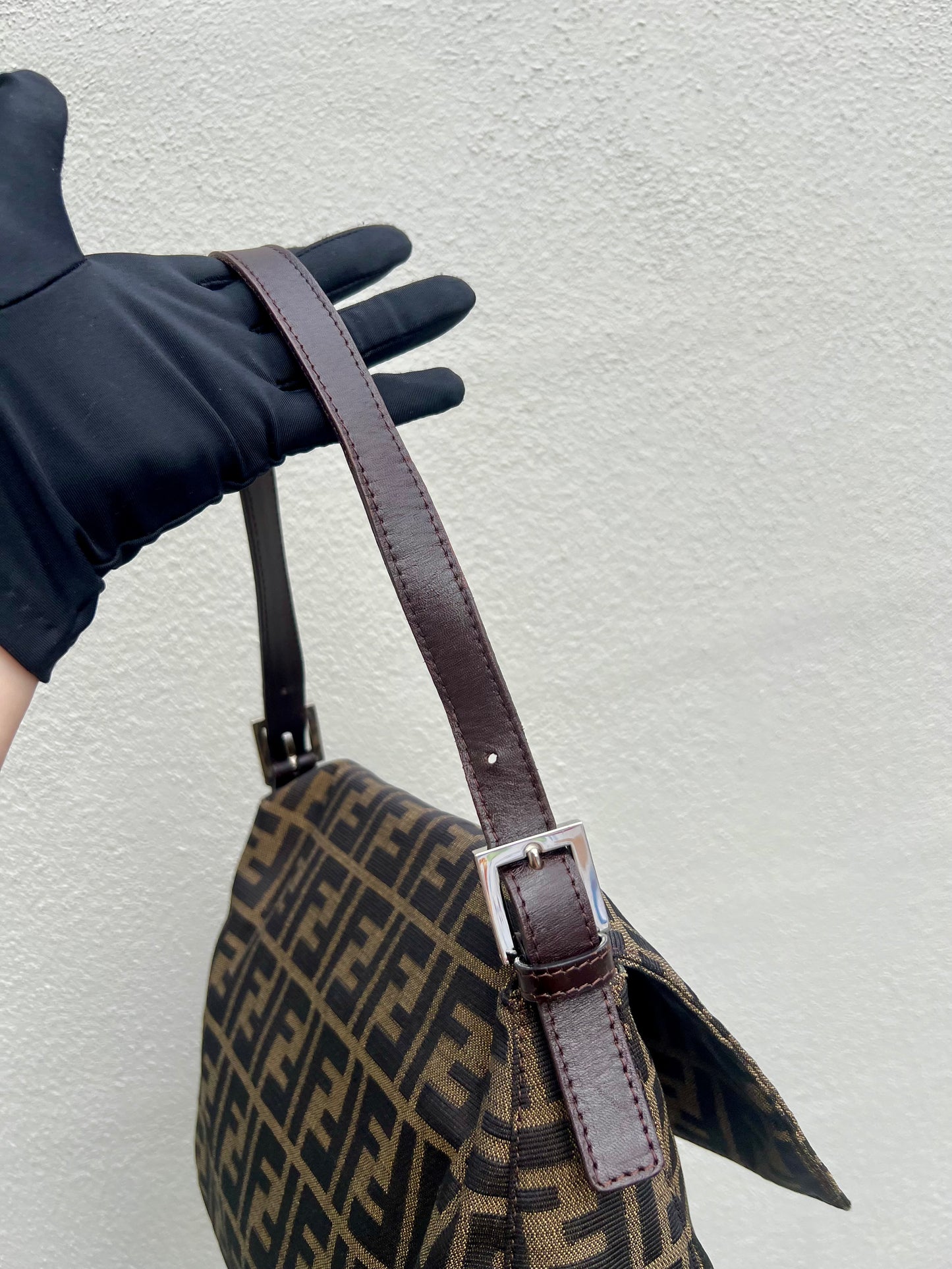 Pre-loved Fendi Vintage Zucca Mamma Handbag
