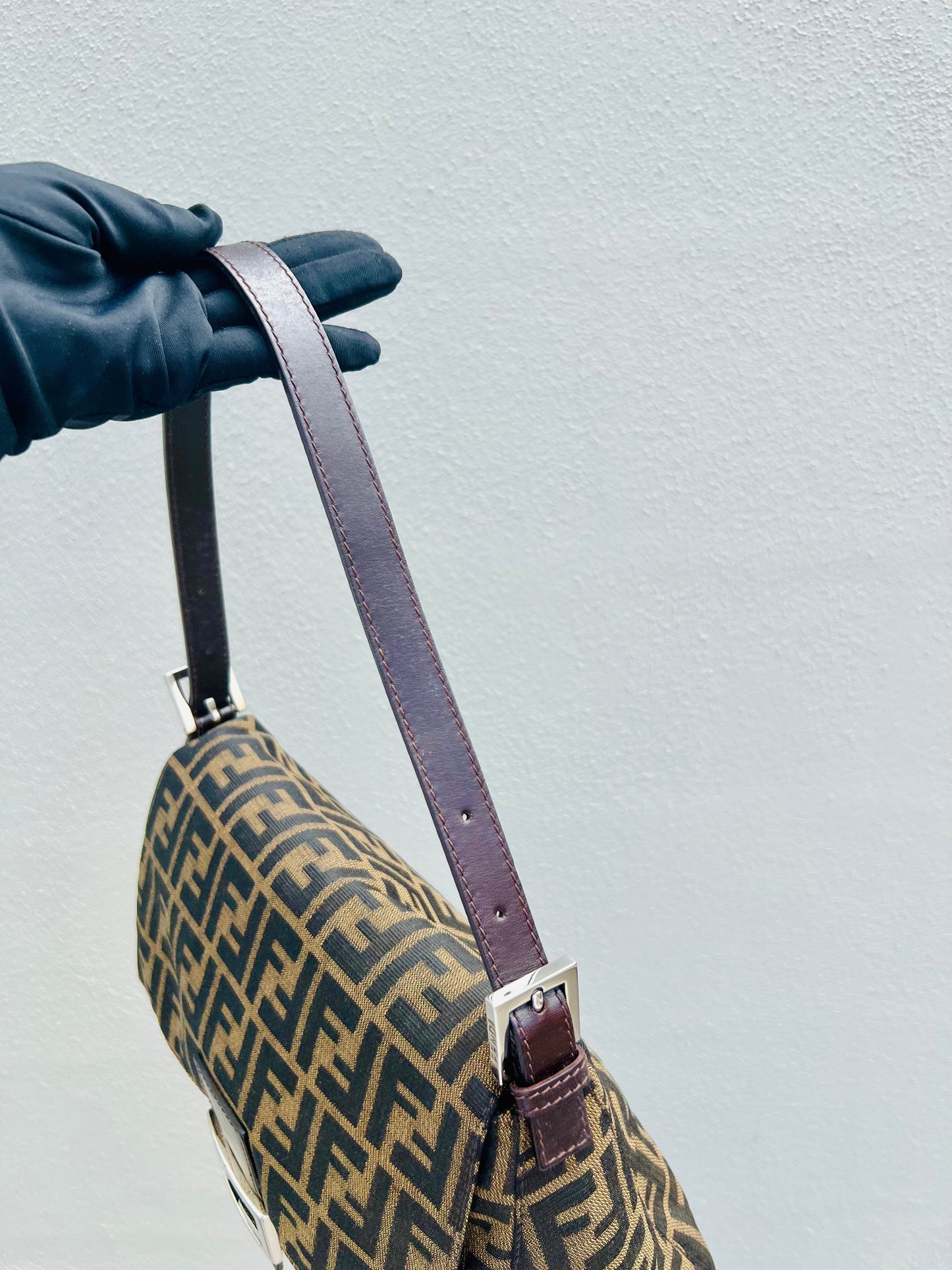 Pre-loved Fendi Vintage Zucca Mamma Handbag