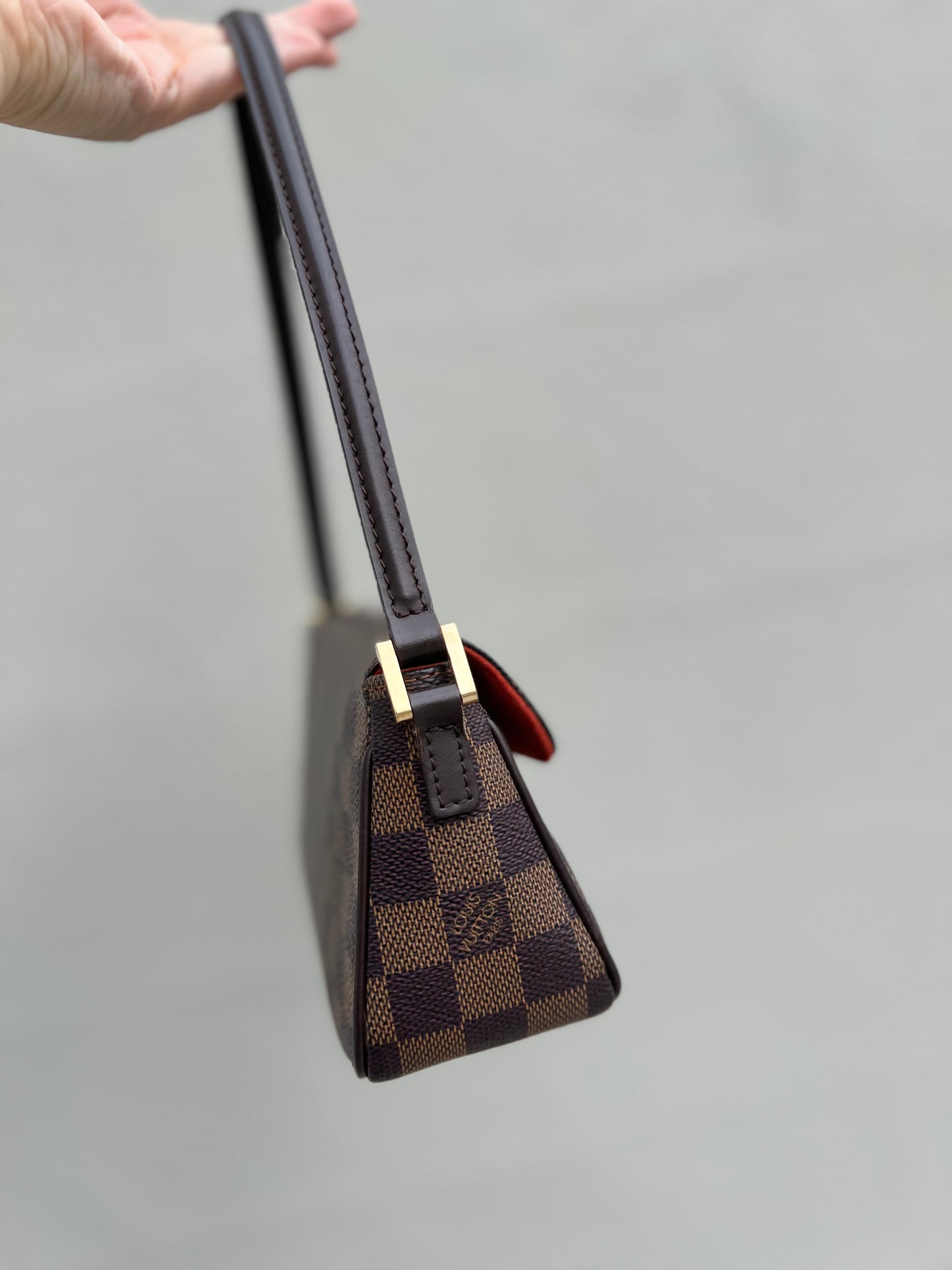 Pre-loved Louis Vuitton Damier Ebene Recoleta Shoulder Bag 2003