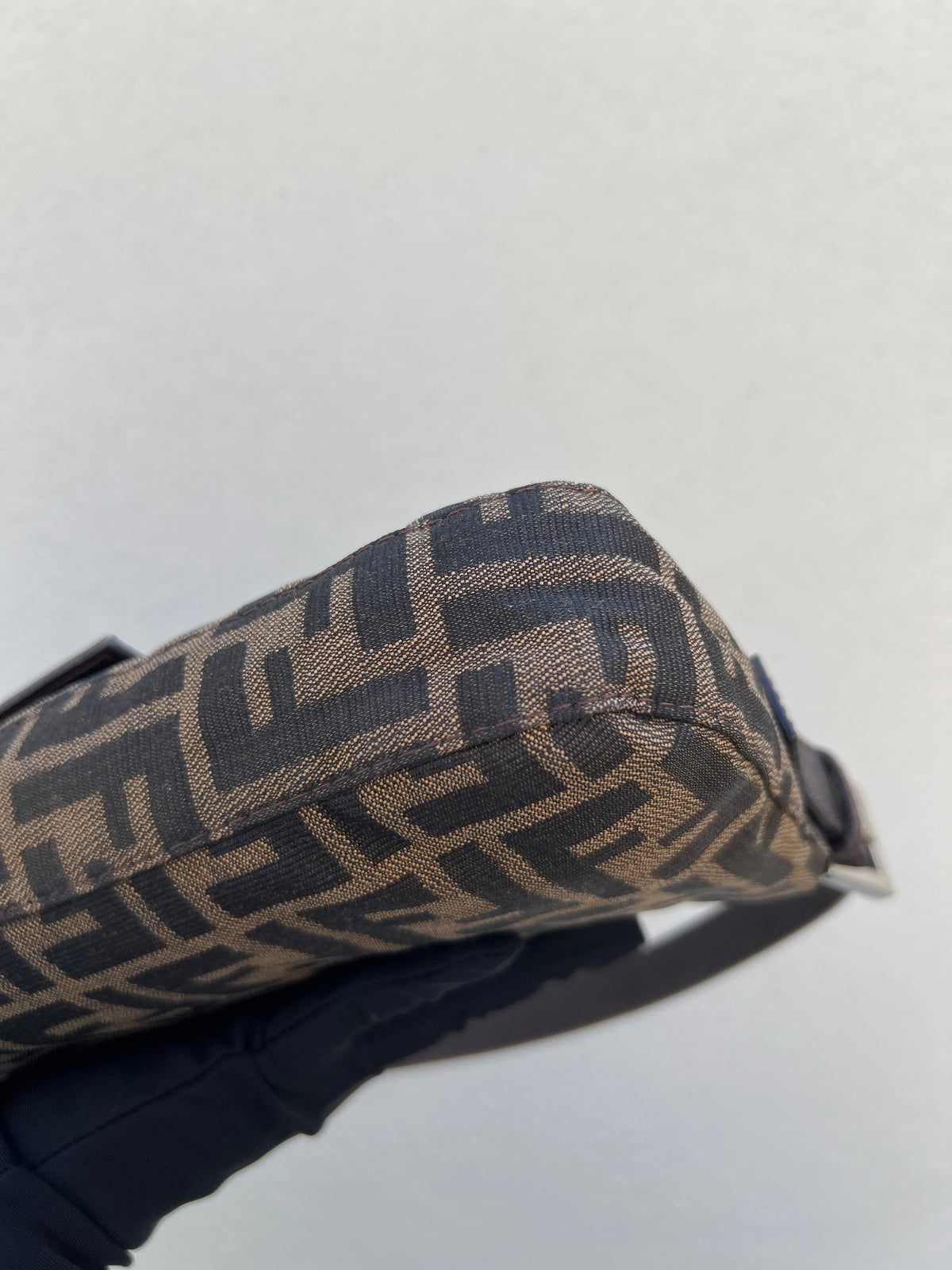 Pre-loved Fendi Vintage Zucca Baguette Handbag