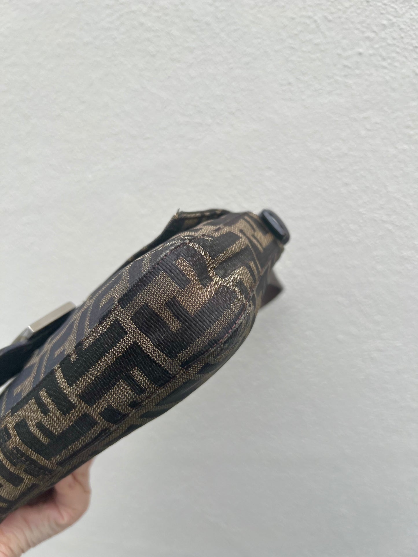 Pre-loved Fendi Vintage Zucca Baguette Handbag
