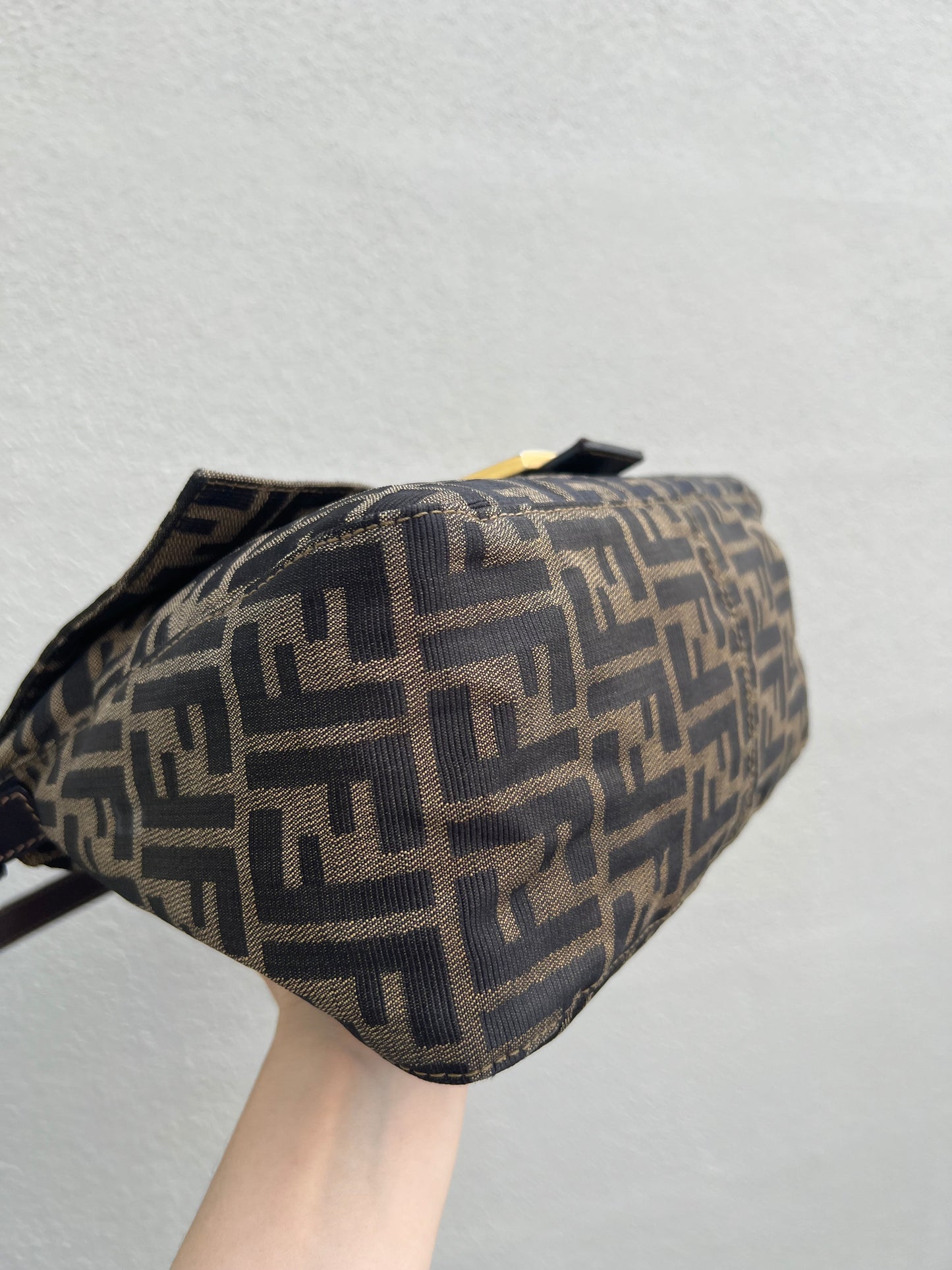 Pre-loved Fendi Vintage Zucca Mamma Handbag