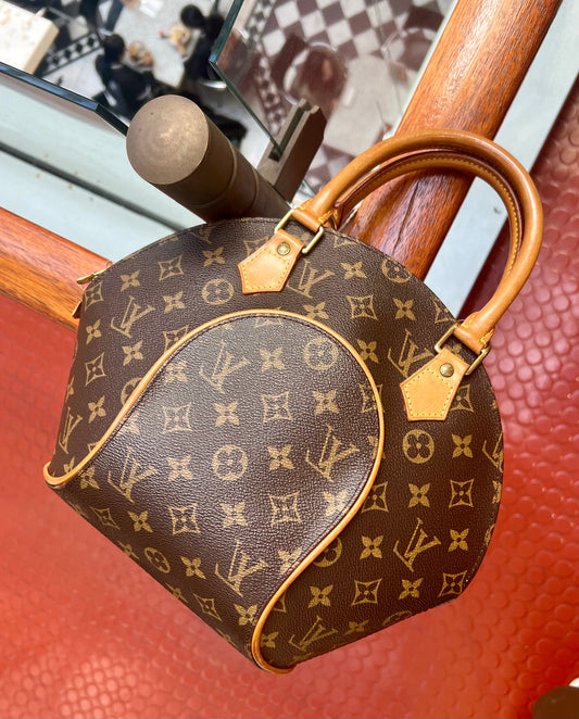 Pre-loved Louis Vuitton Vintage Ellipse Cloth Handbag PM Monogram 1997