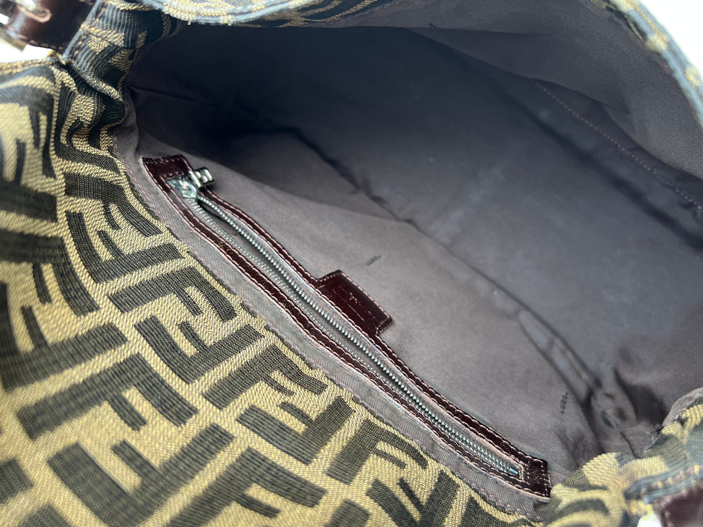 Pre-loved Fendi Vintage Zucca Mamma Handbag